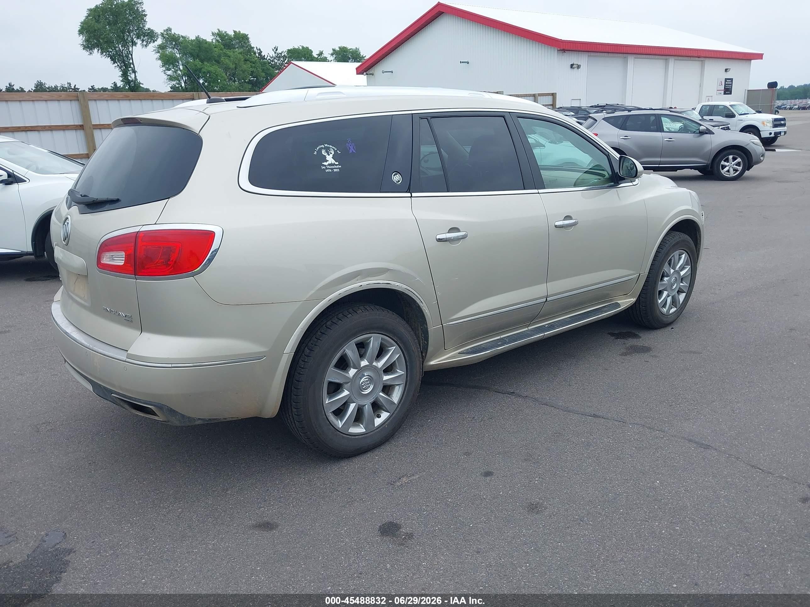 2015 Buick Enclave Leather Beige vin: 5GAKVBKD1FJ187307