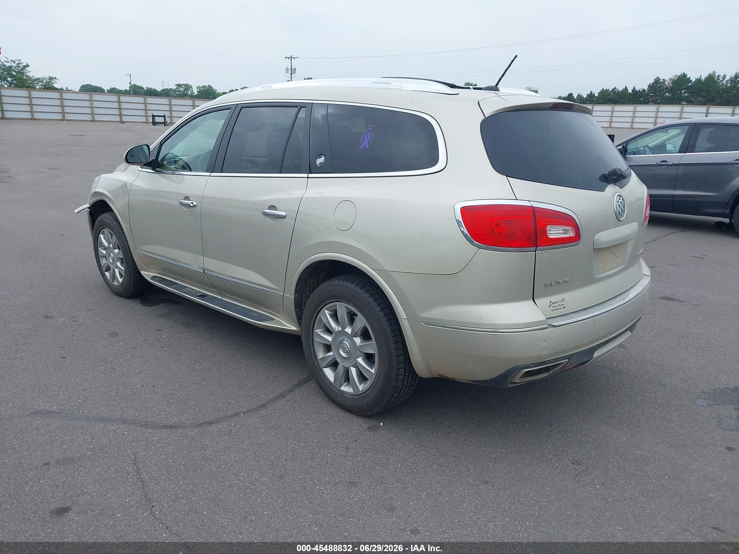 2015 Buick Enclave Leather Beige vin: 5GAKVBKD1FJ187307