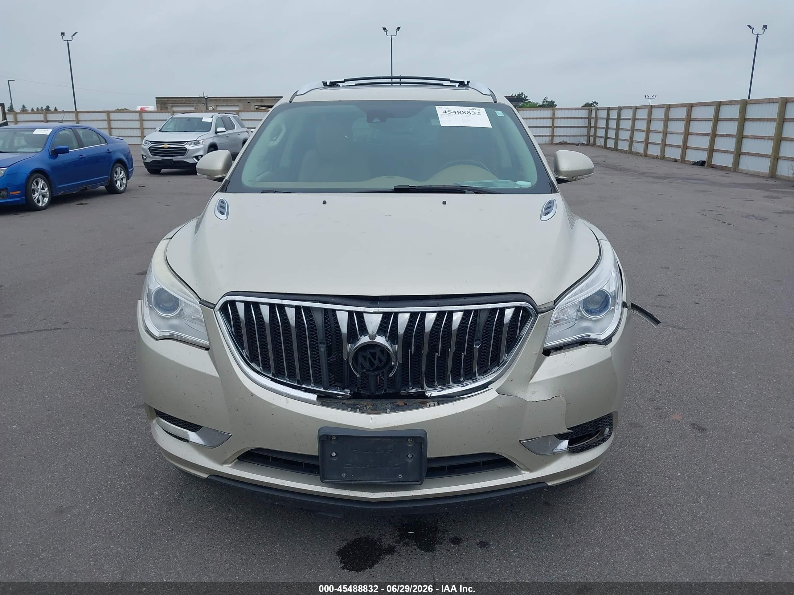 2015 Buick Enclave Leather Beige vin: 5GAKVBKD1FJ187307
