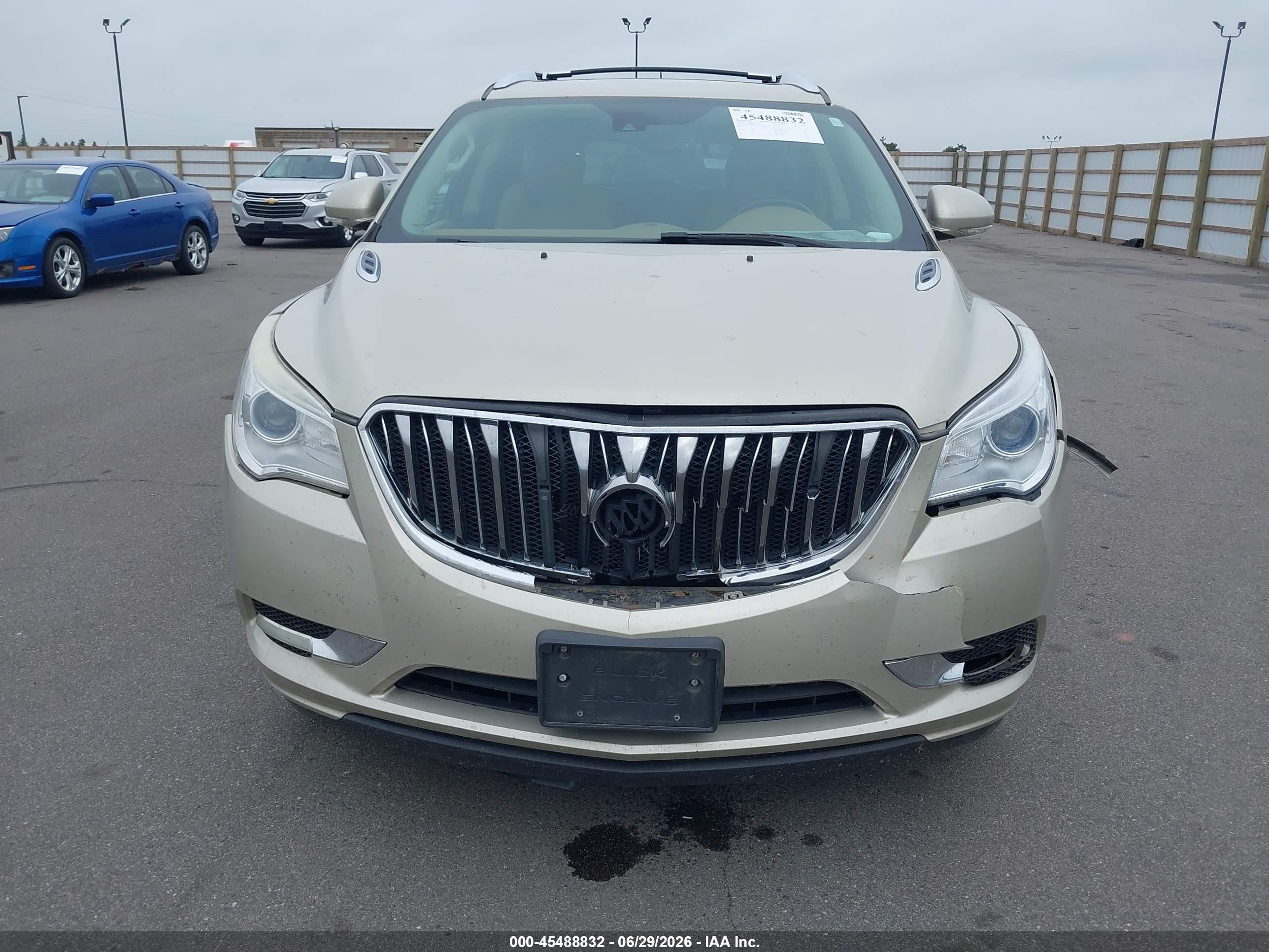 2015 Buick Enclave Leather Beige vin: 5GAKVBKD1FJ187307