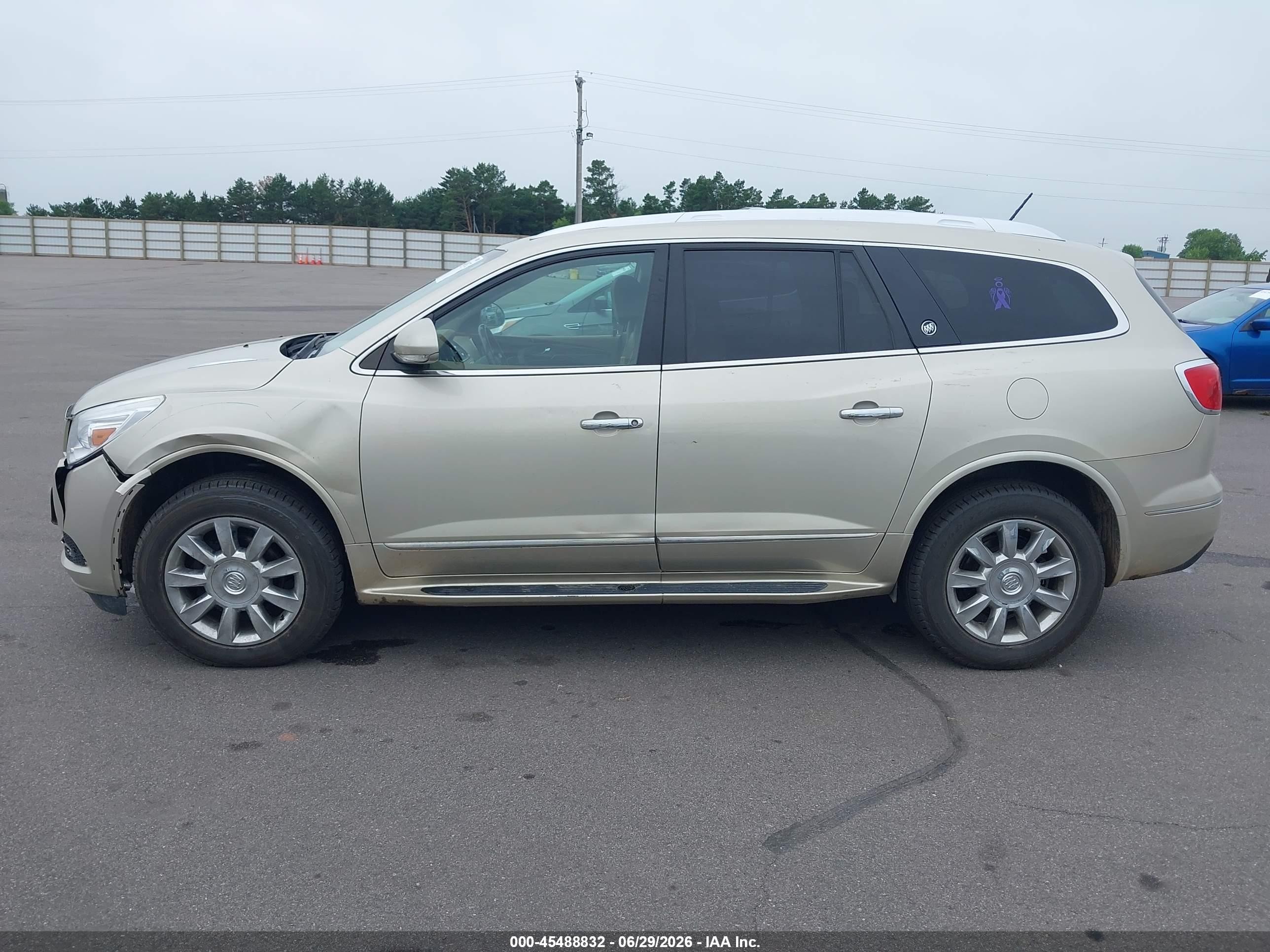2015 Buick Enclave Leather Beige vin: 5GAKVBKD1FJ187307