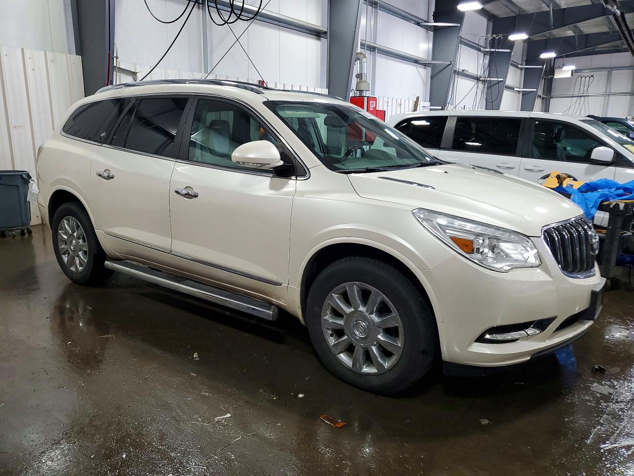 2015 Buick Enclave White vin: 5GAKVBKD1FJ273846