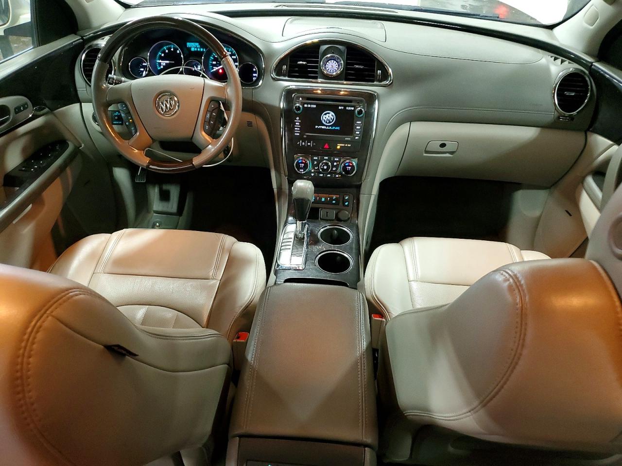 2015 Buick Enclave White vin: 5GAKVBKD1FJ273846