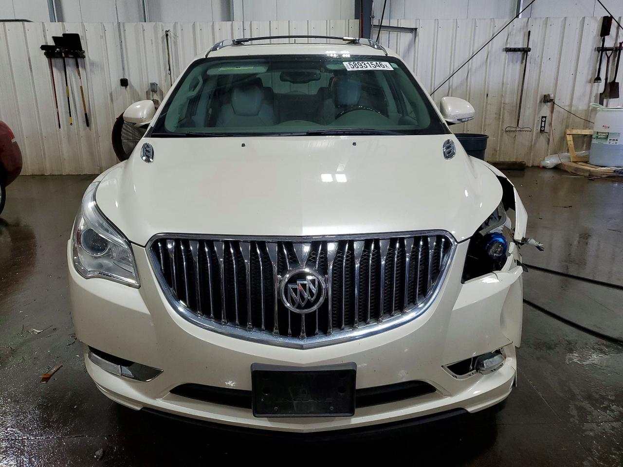 2015 Buick Enclave White vin: 5GAKVBKD1FJ273846