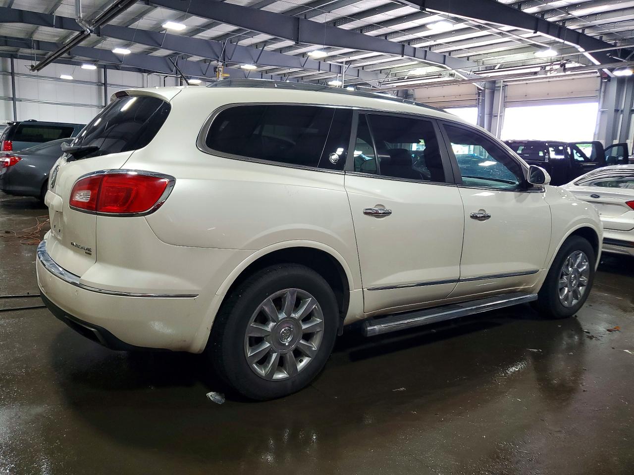 2015 Buick Enclave White vin: 5GAKVBKD1FJ273846
