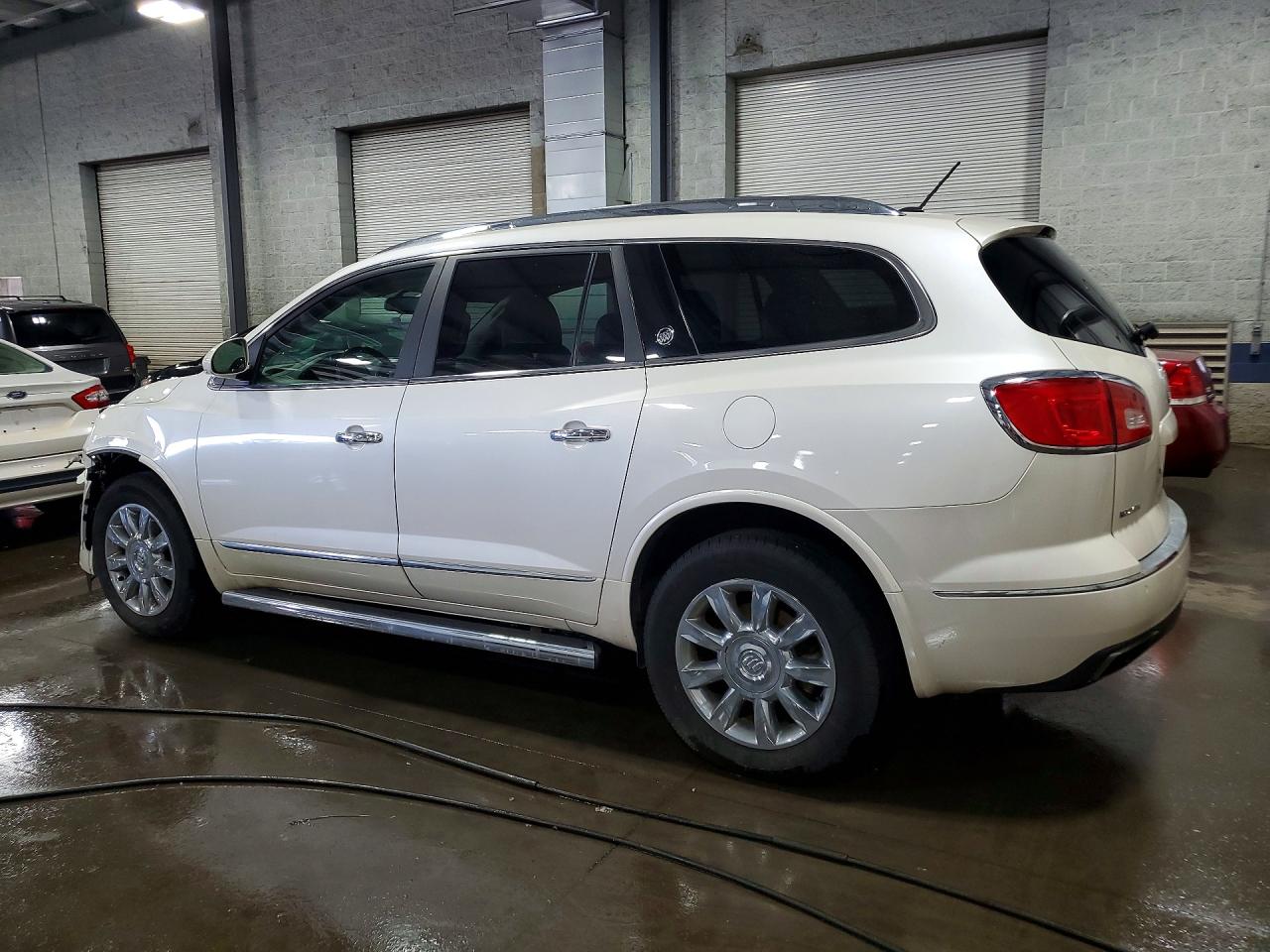 2015 Buick Enclave White vin: 5GAKVBKD1FJ273846