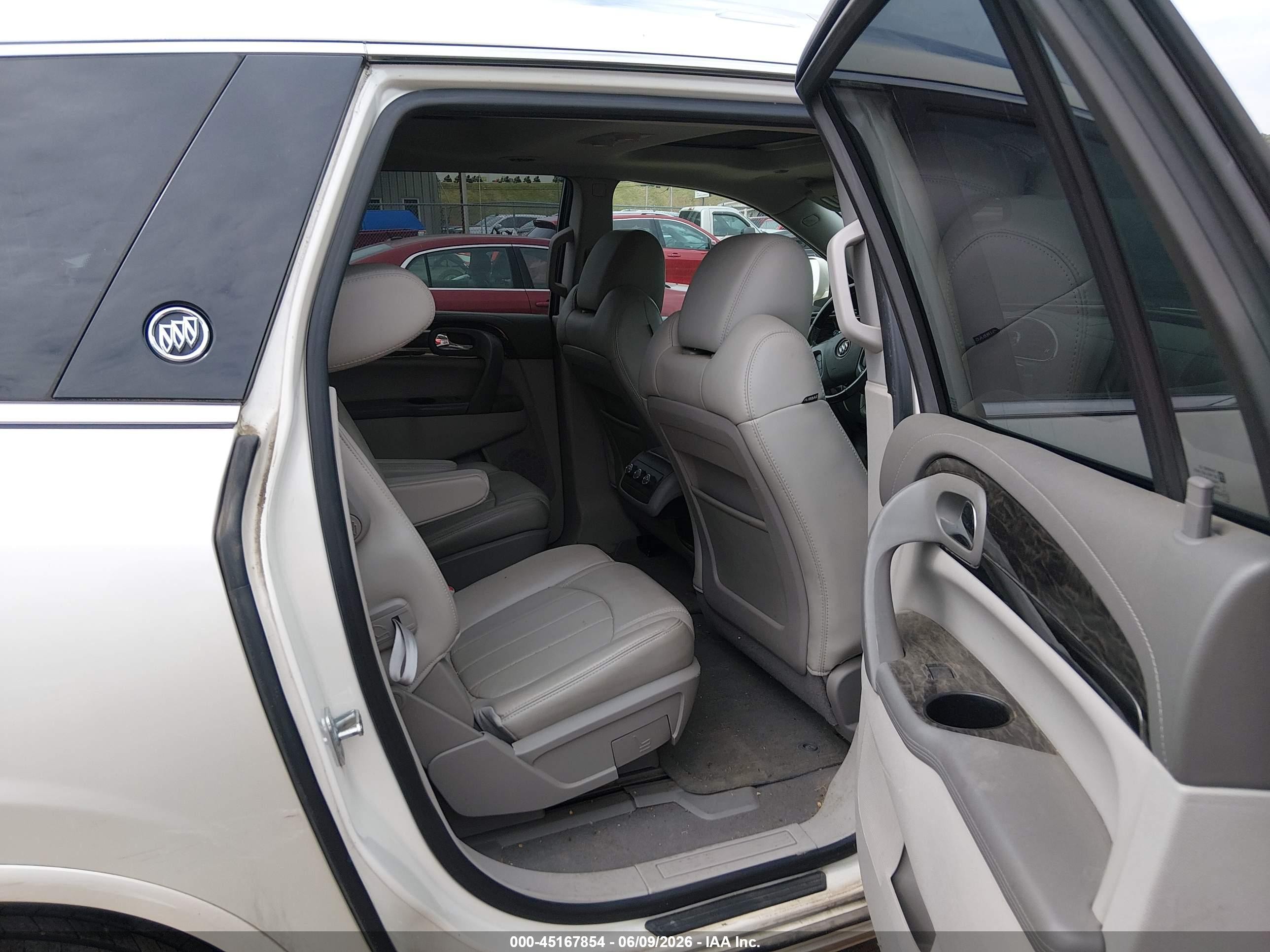2014 Buick Enclave Leather White vin: 5GAKVBKD2EJ164441