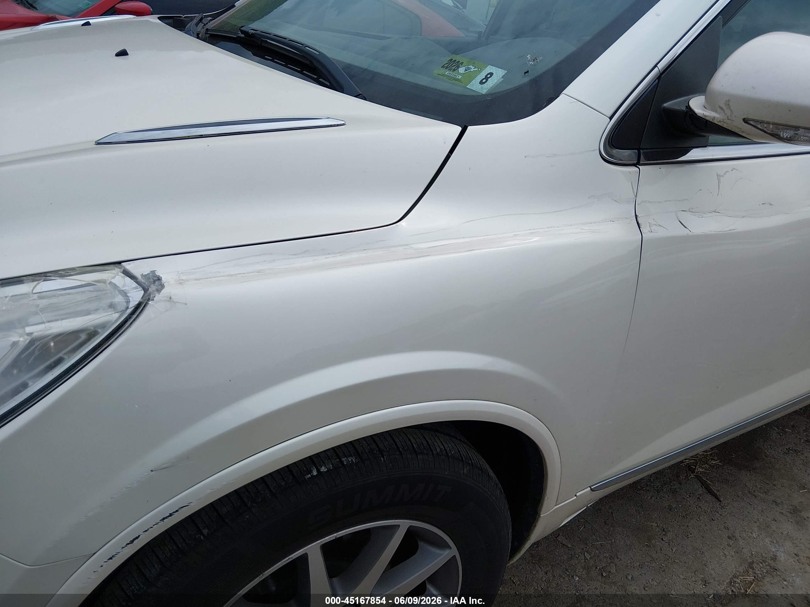 2014 Buick Enclave Leather White vin: 5GAKVBKD2EJ164441