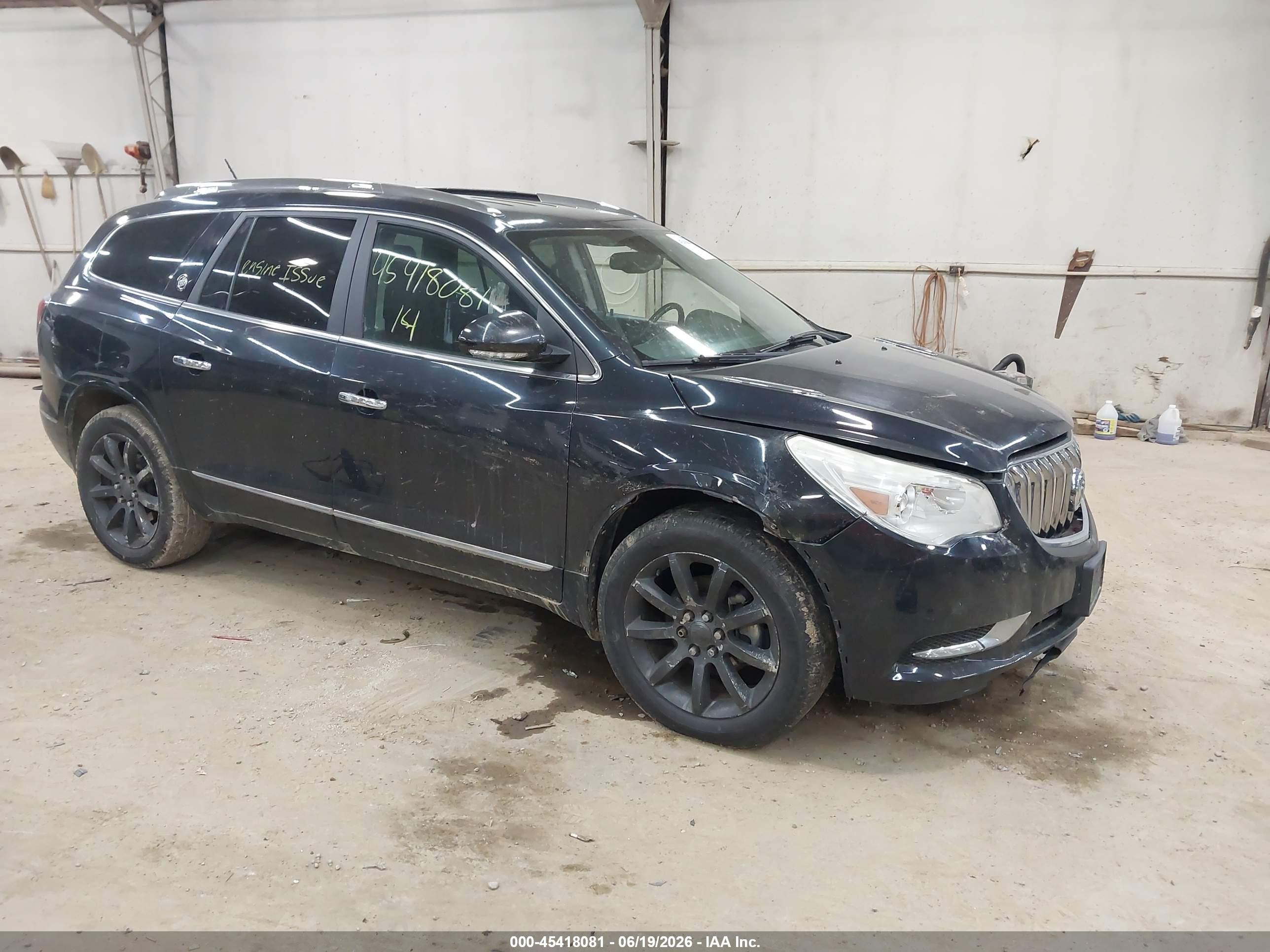 2014 Buick Enclave Leather Black vin: 5GAKVBKD2EJ260165