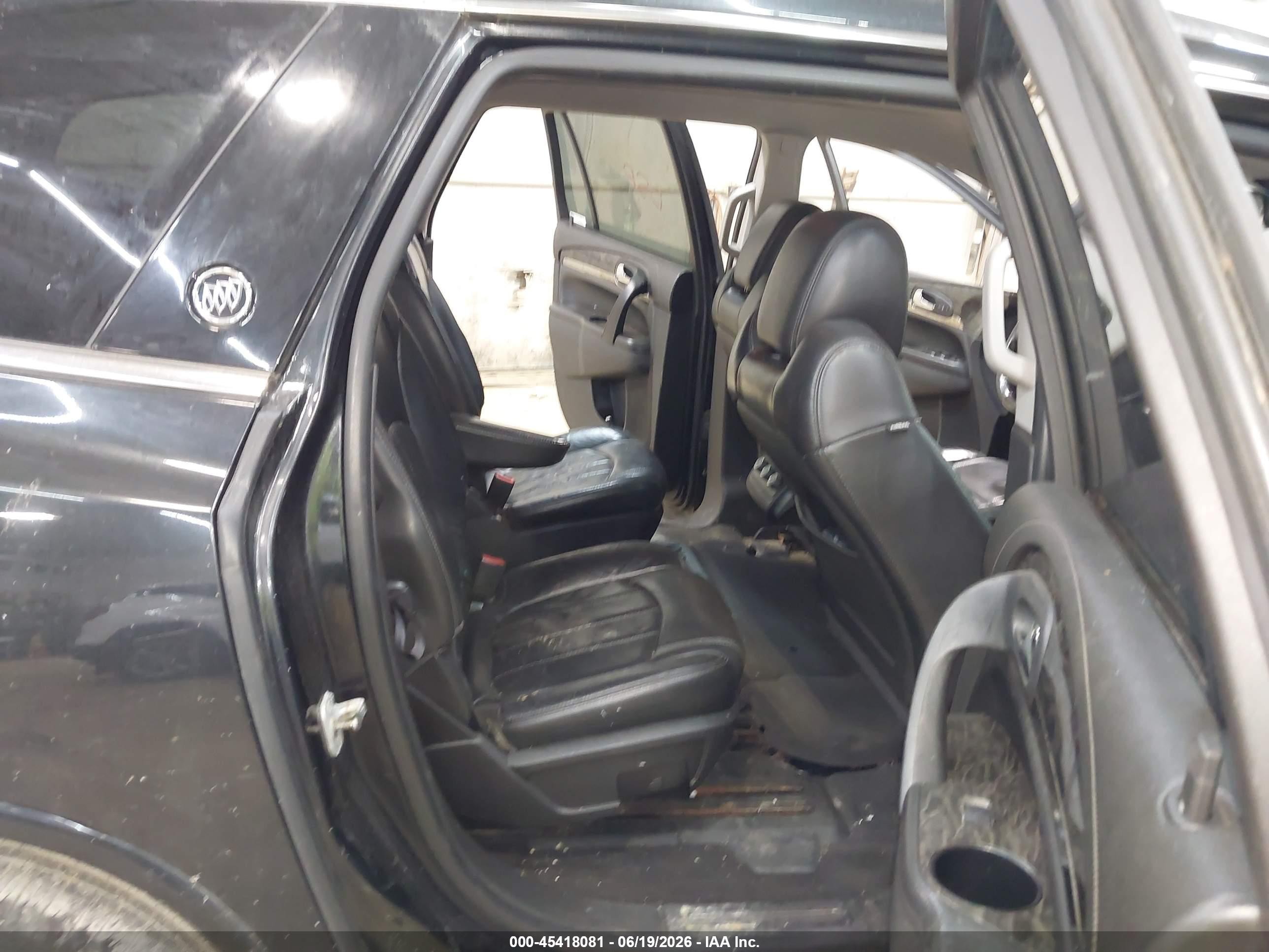 2014 Buick Enclave Leather Black vin: 5GAKVBKD2EJ260165
