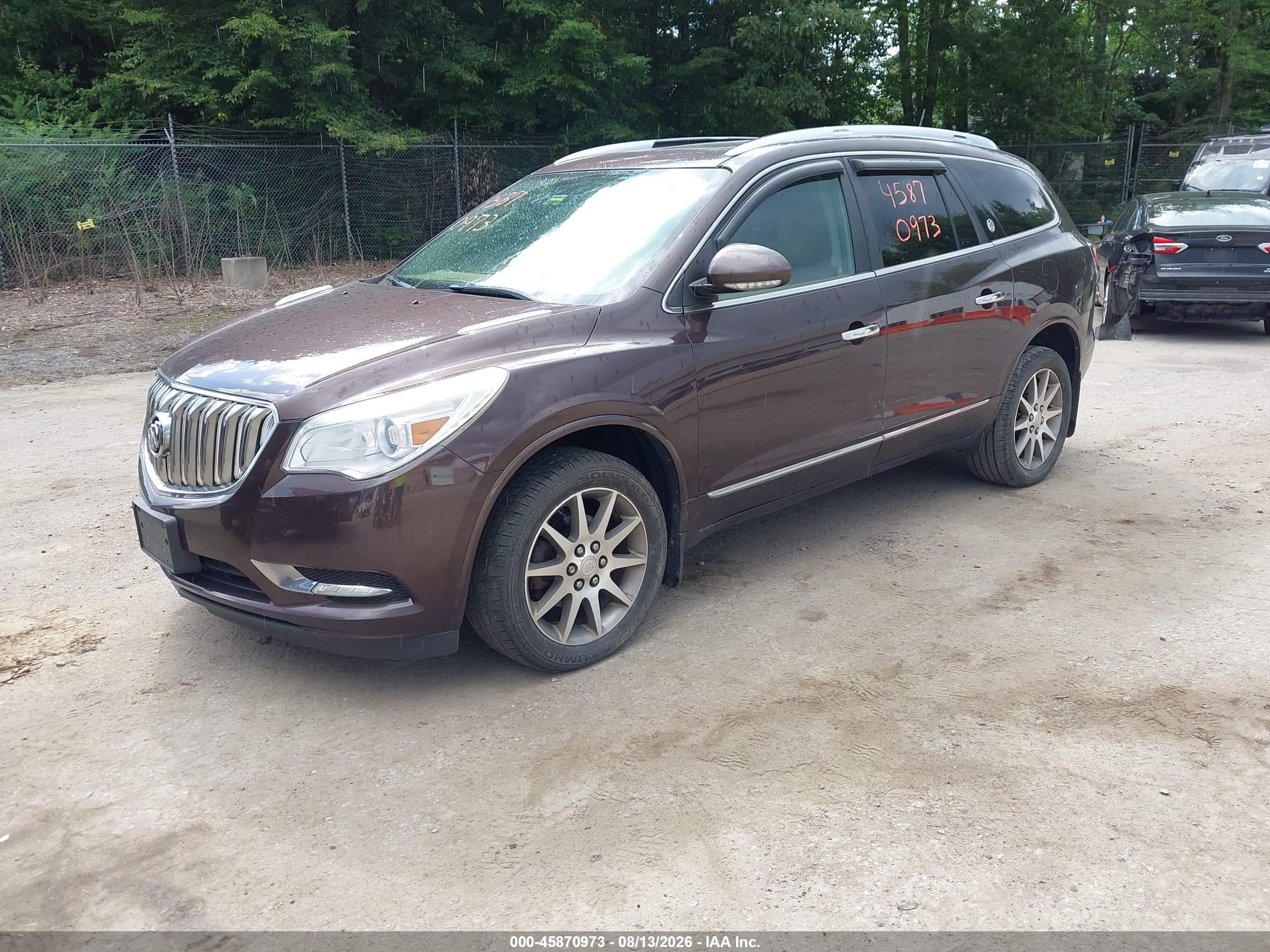 2015 Buick Enclave Leather Brown vin: 5GAKVBKD2FJ252228