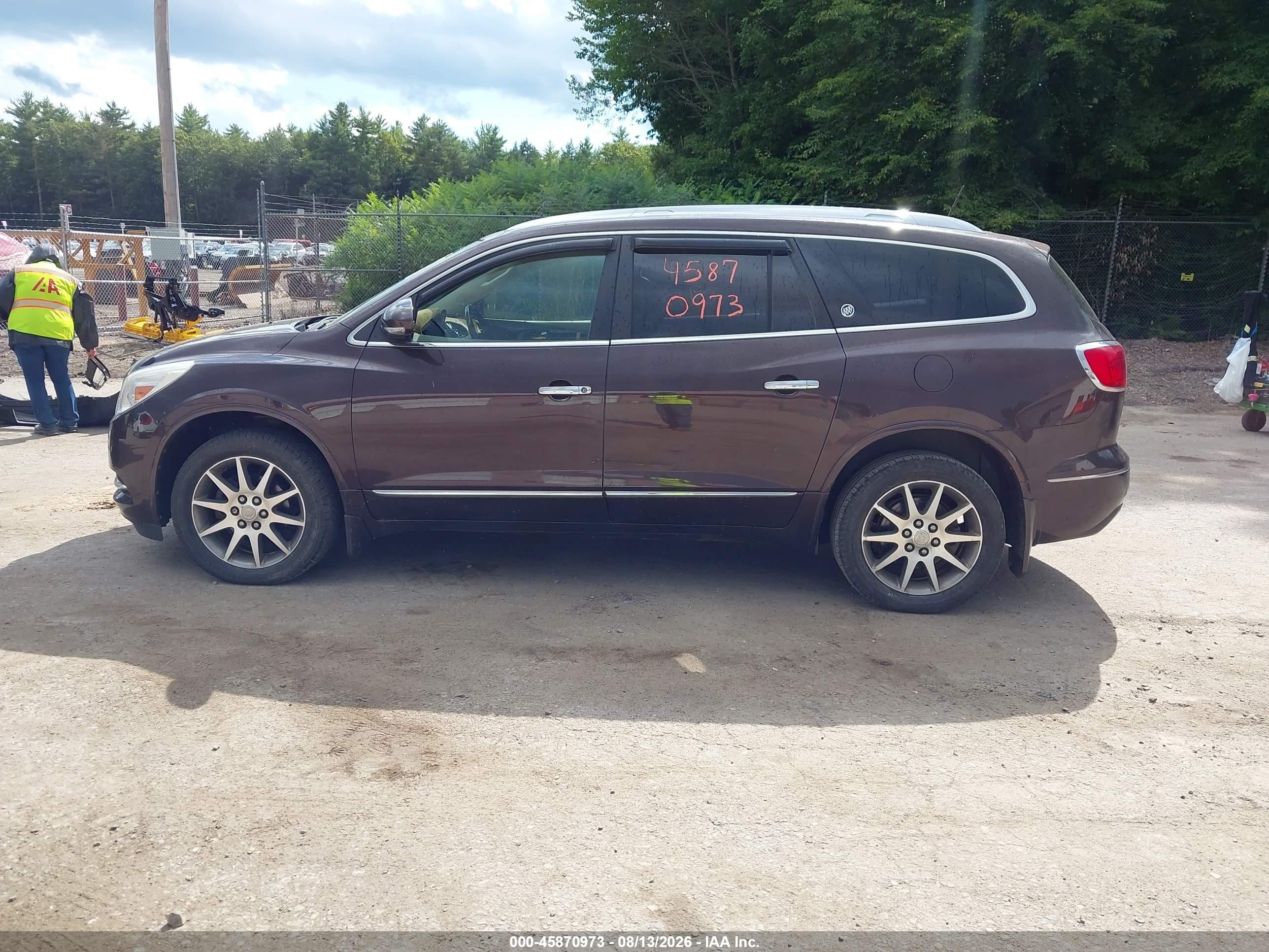 2015 Buick Enclave Leather Brown vin: 5GAKVBKD2FJ252228