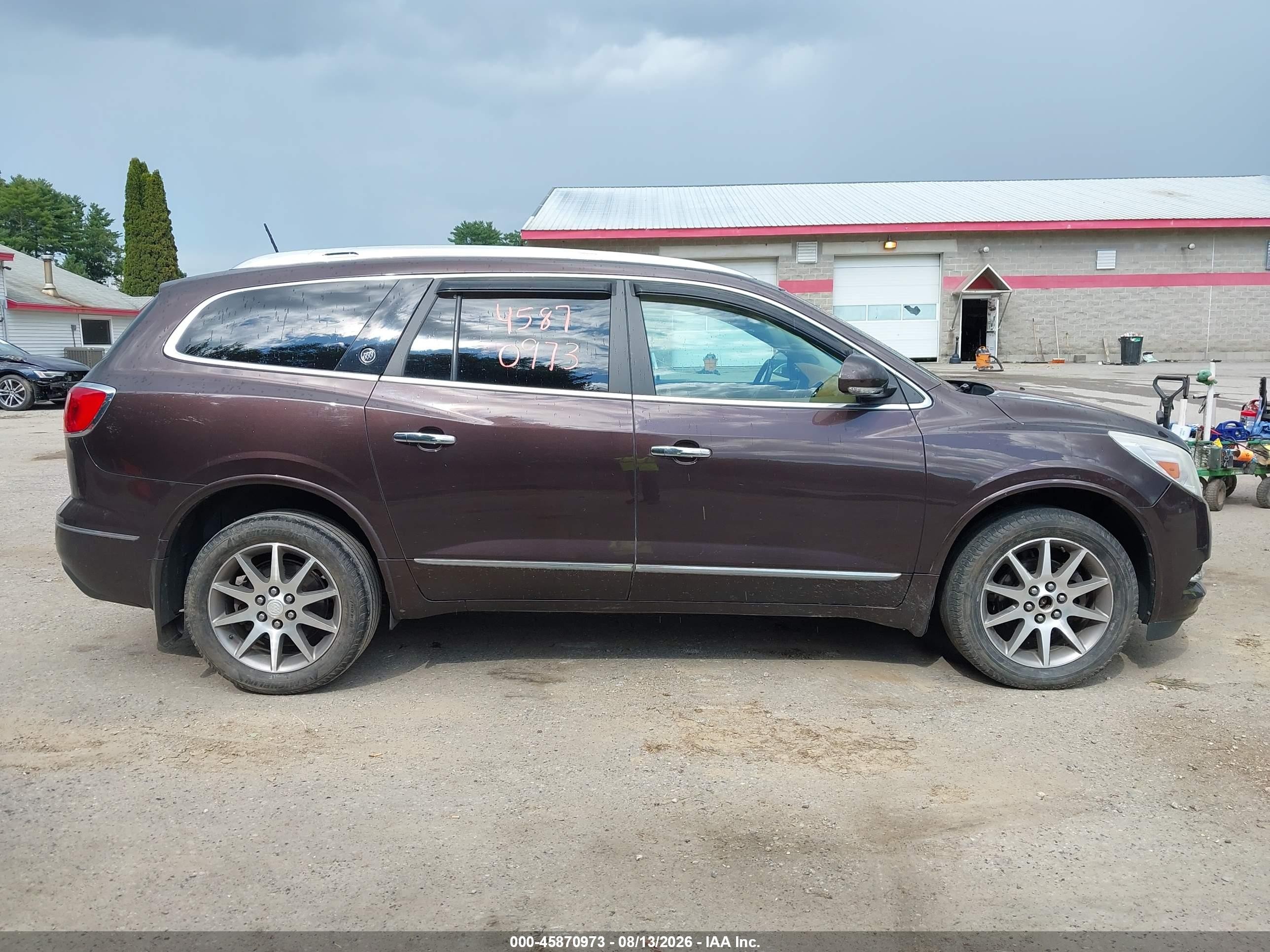 2015 Buick Enclave Leather Brown vin: 5GAKVBKD2FJ252228
