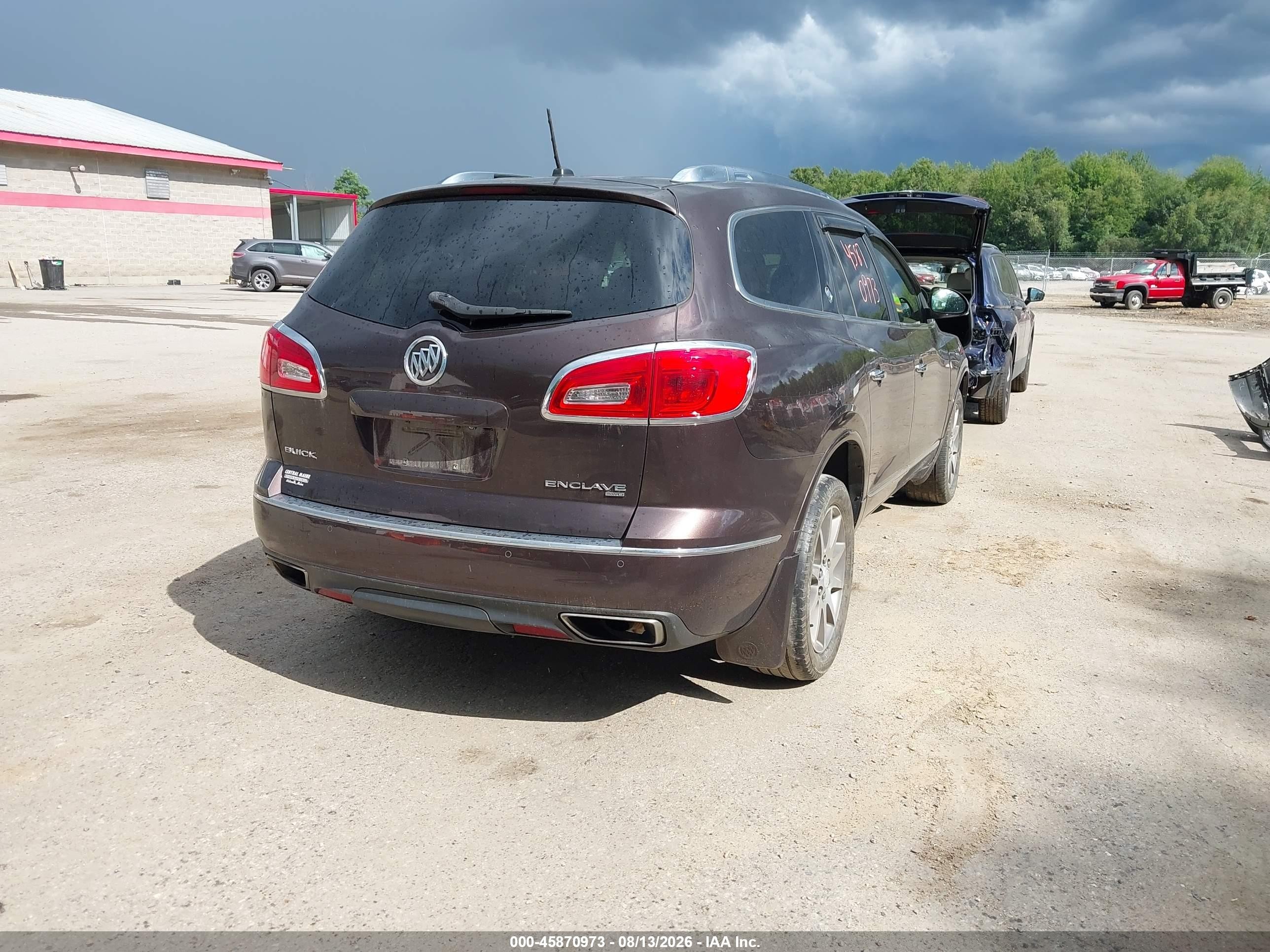 2015 Buick Enclave Leather Brown vin: 5GAKVBKD2FJ252228