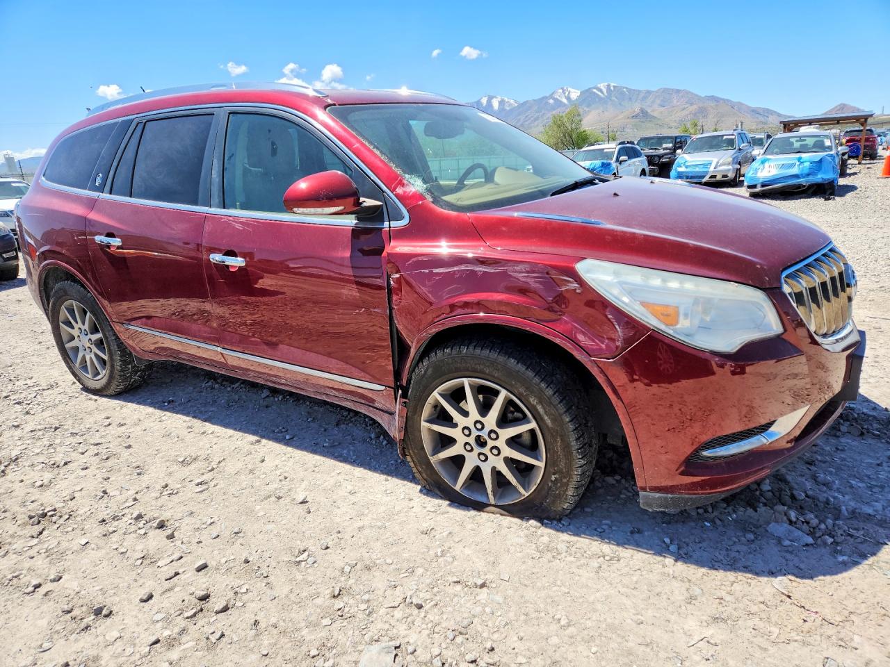 2015 Buick Enclave Red vin: 5GAKVBKD2FJ293569