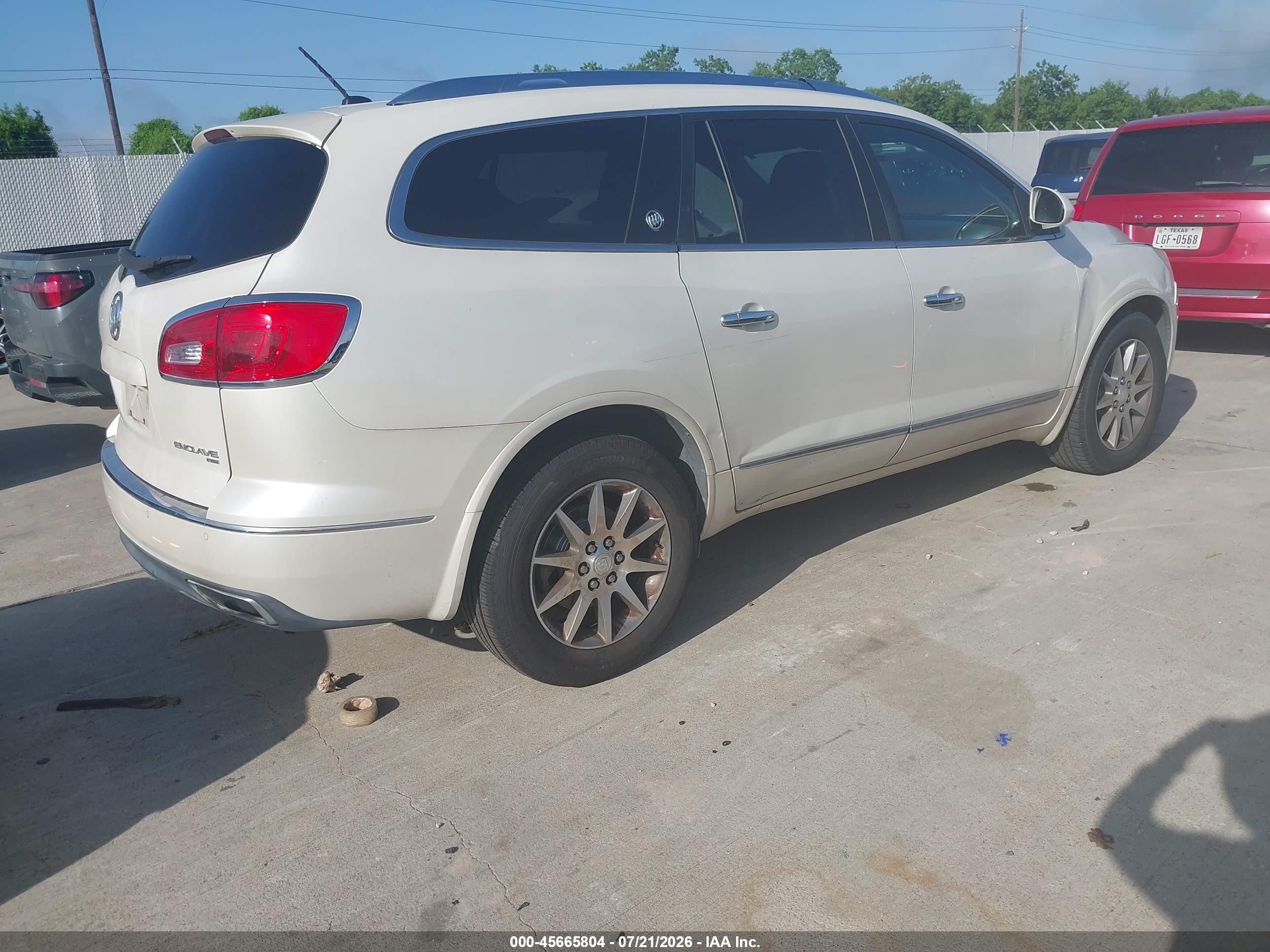 2015 Buick Enclave Leather White vin: 5GAKVBKD2FJ317255