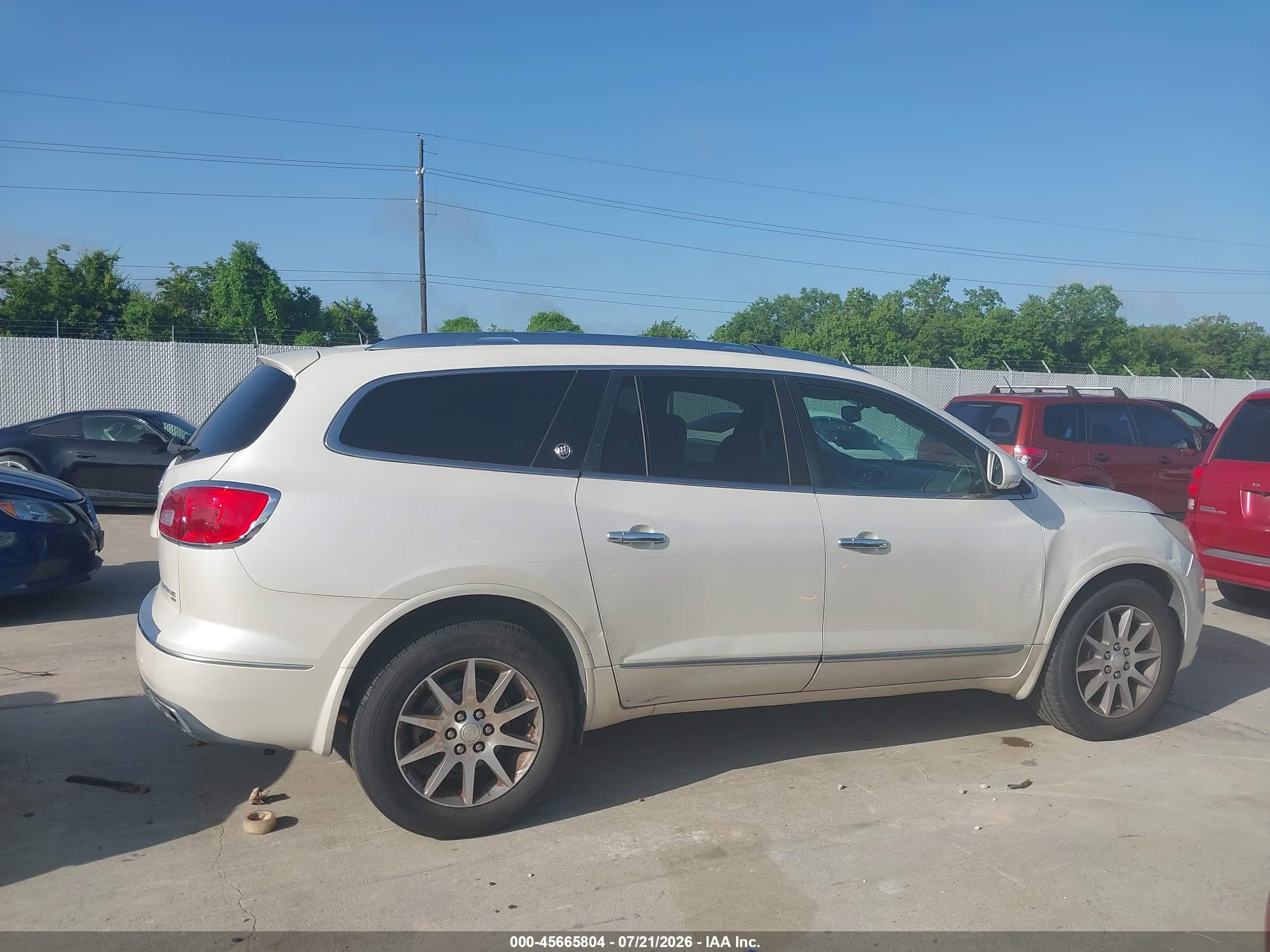 2015 Buick Enclave Leather White vin: 5GAKVBKD2FJ317255