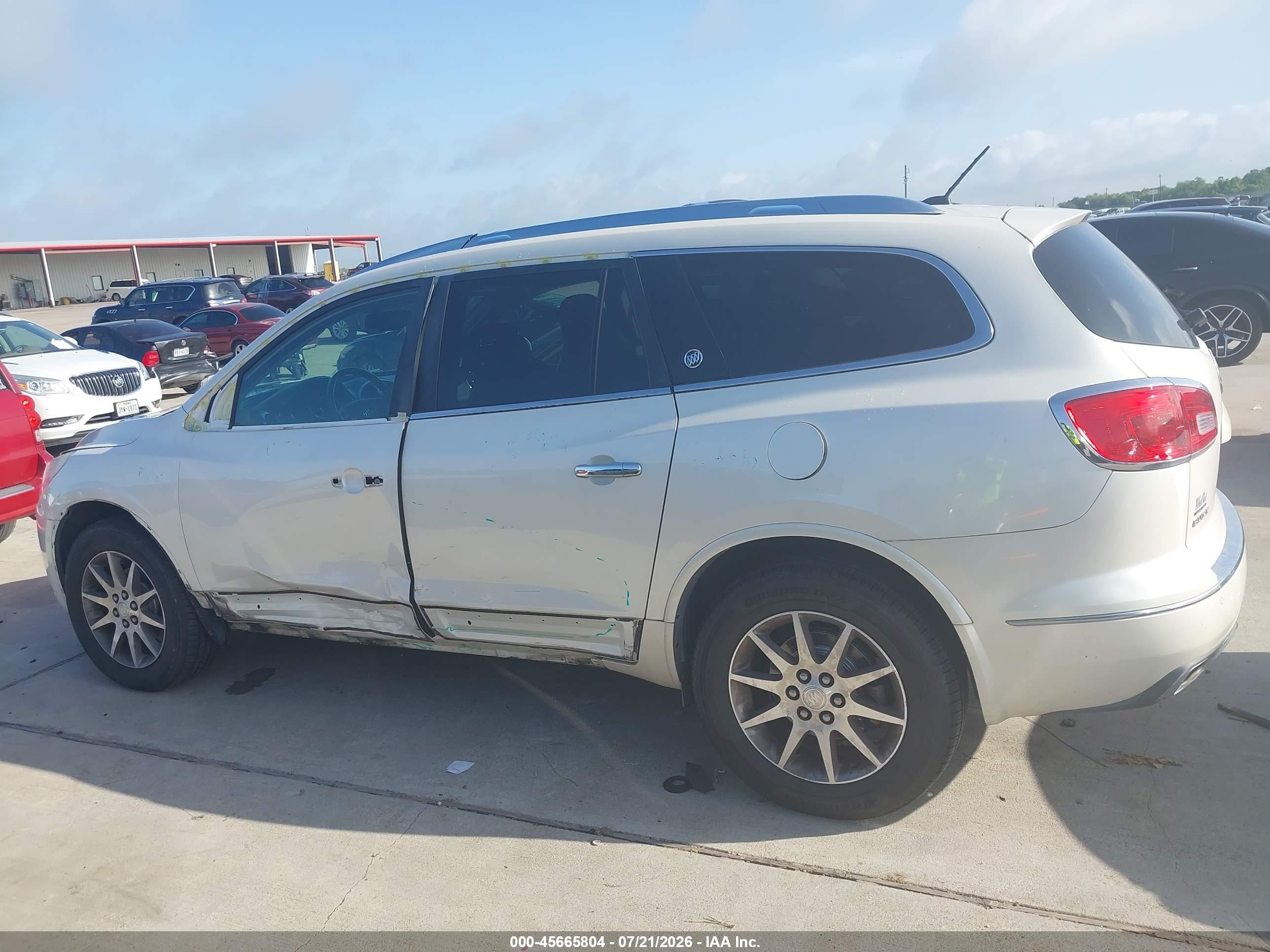 2015 Buick Enclave Leather White vin: 5GAKVBKD2FJ317255