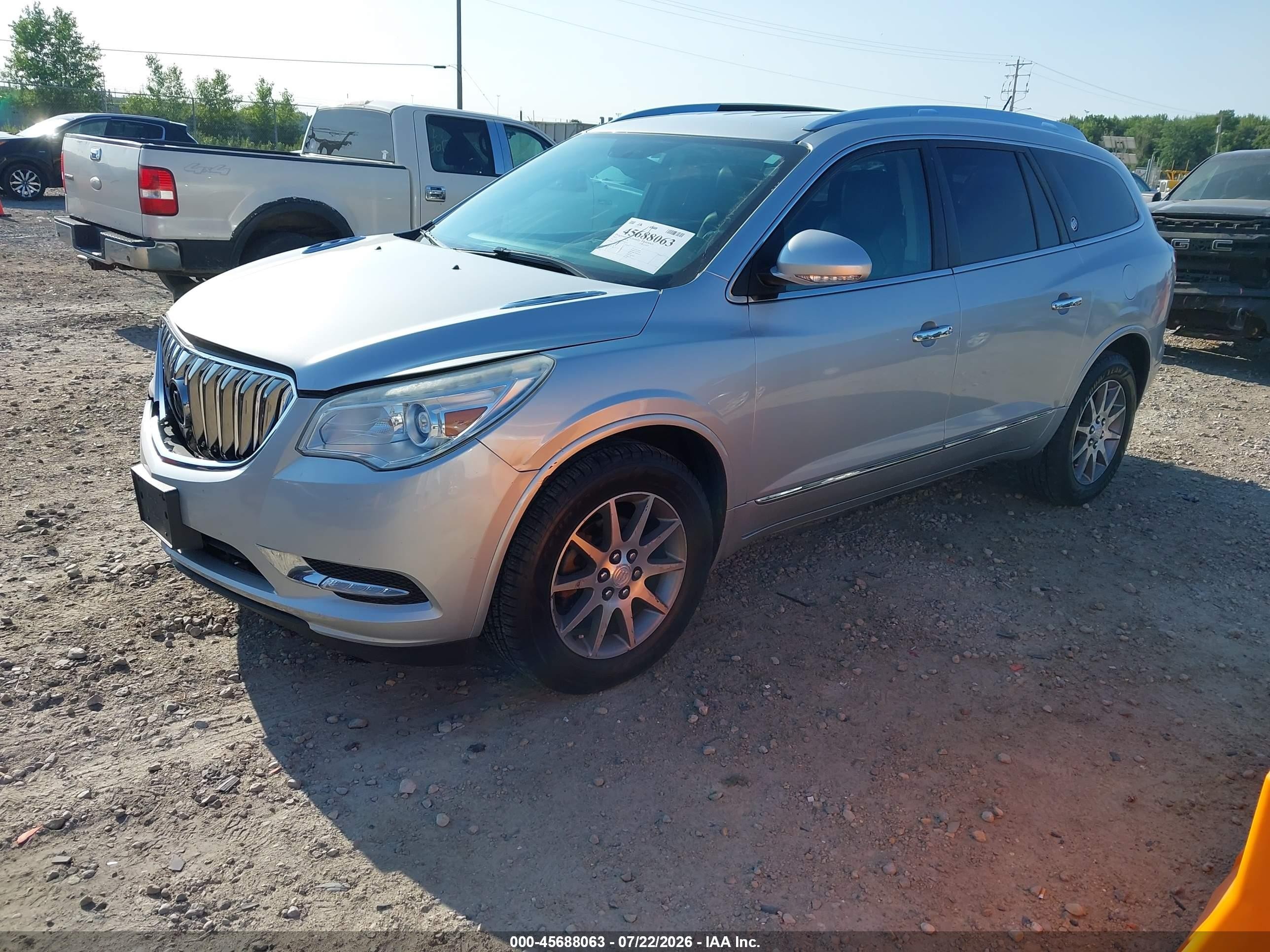 2015 Buick Enclave Leather Silver vin: 5GAKVBKD2FJ385121