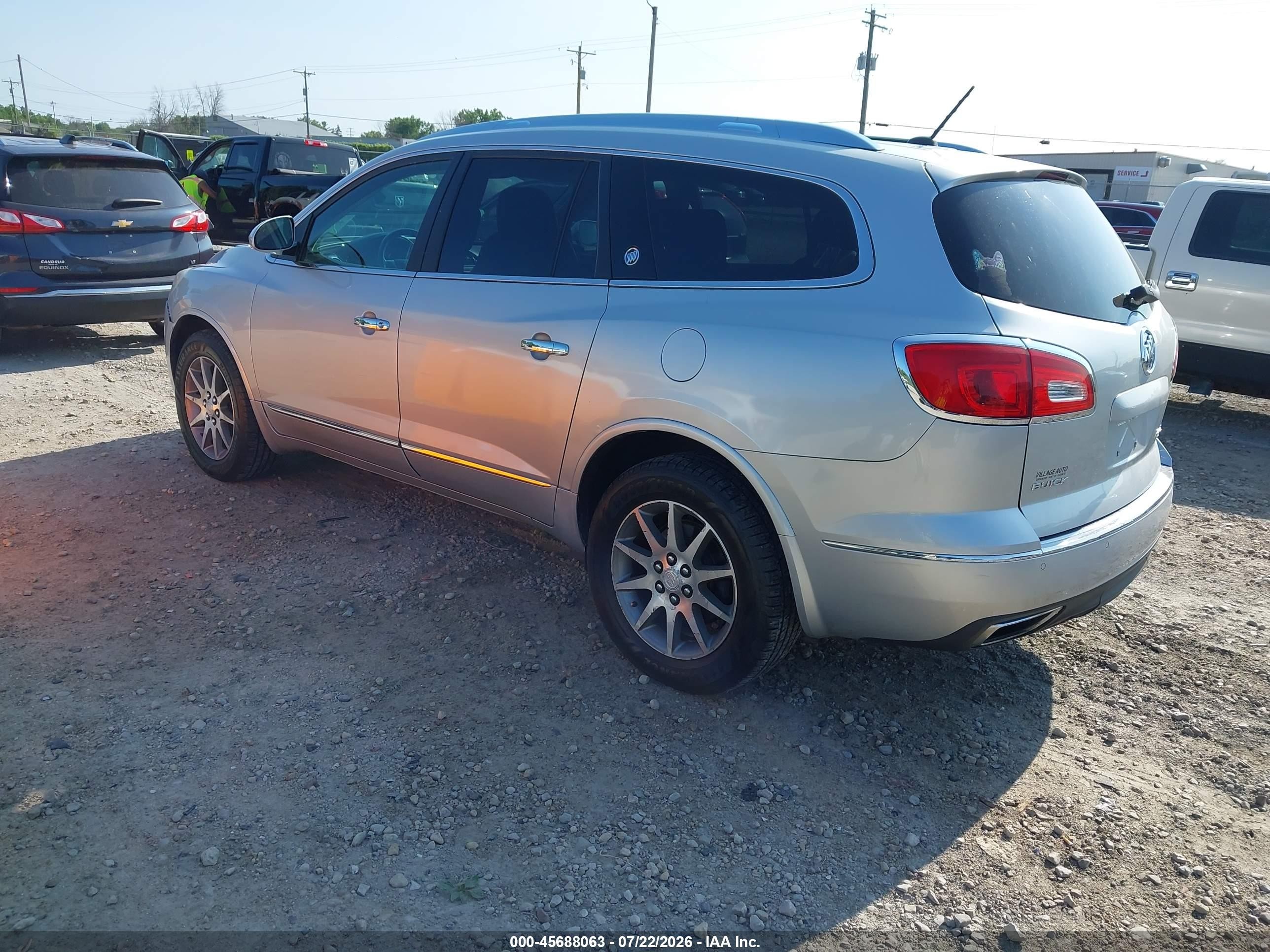 2015 Buick Enclave Leather Silver vin: 5GAKVBKD2FJ385121
