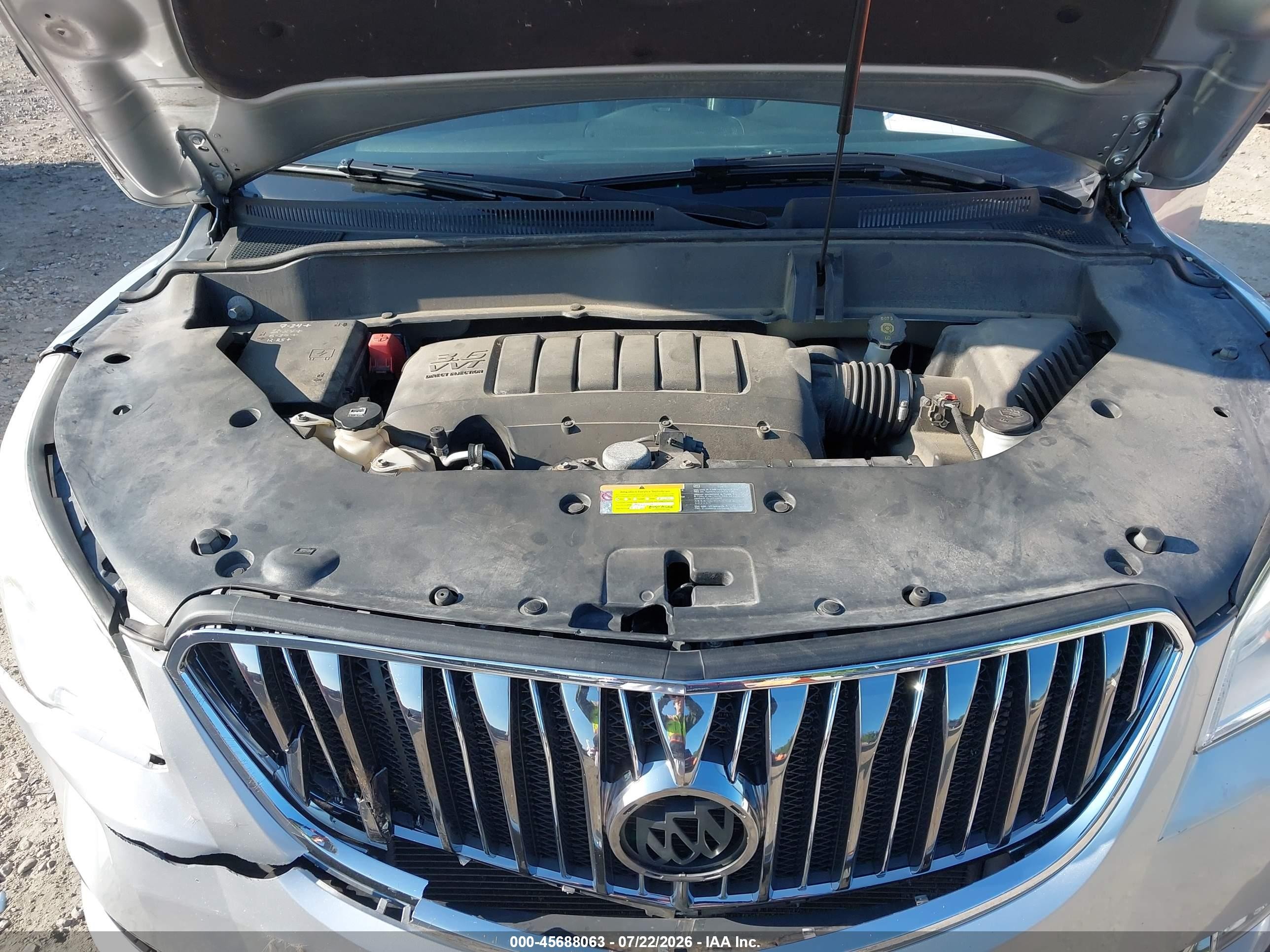 2015 Buick Enclave Leather Silver vin: 5GAKVBKD2FJ385121
