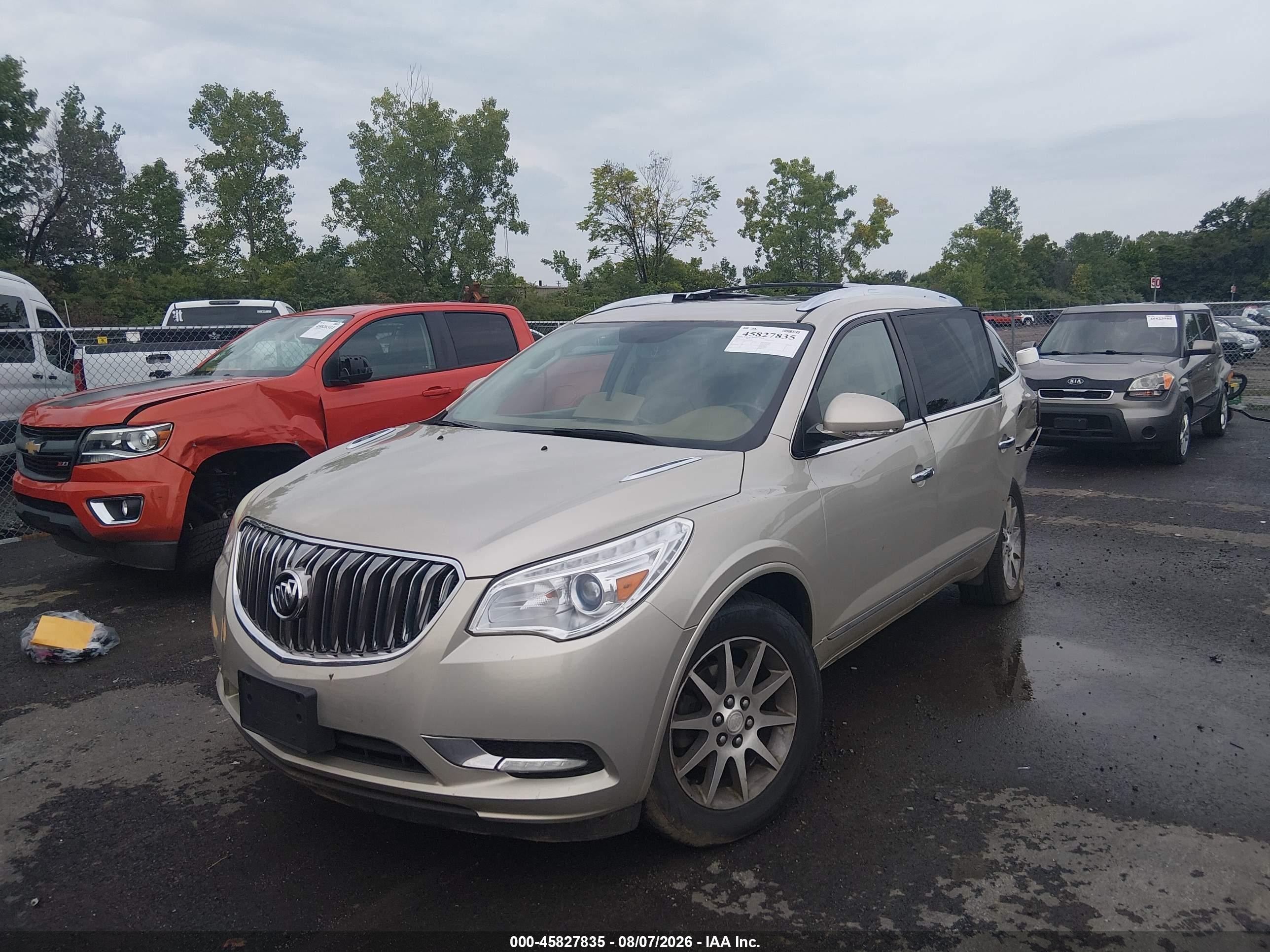 2014 Buick Enclave Leather Gold vin: 5GAKVBKD3EJ137023