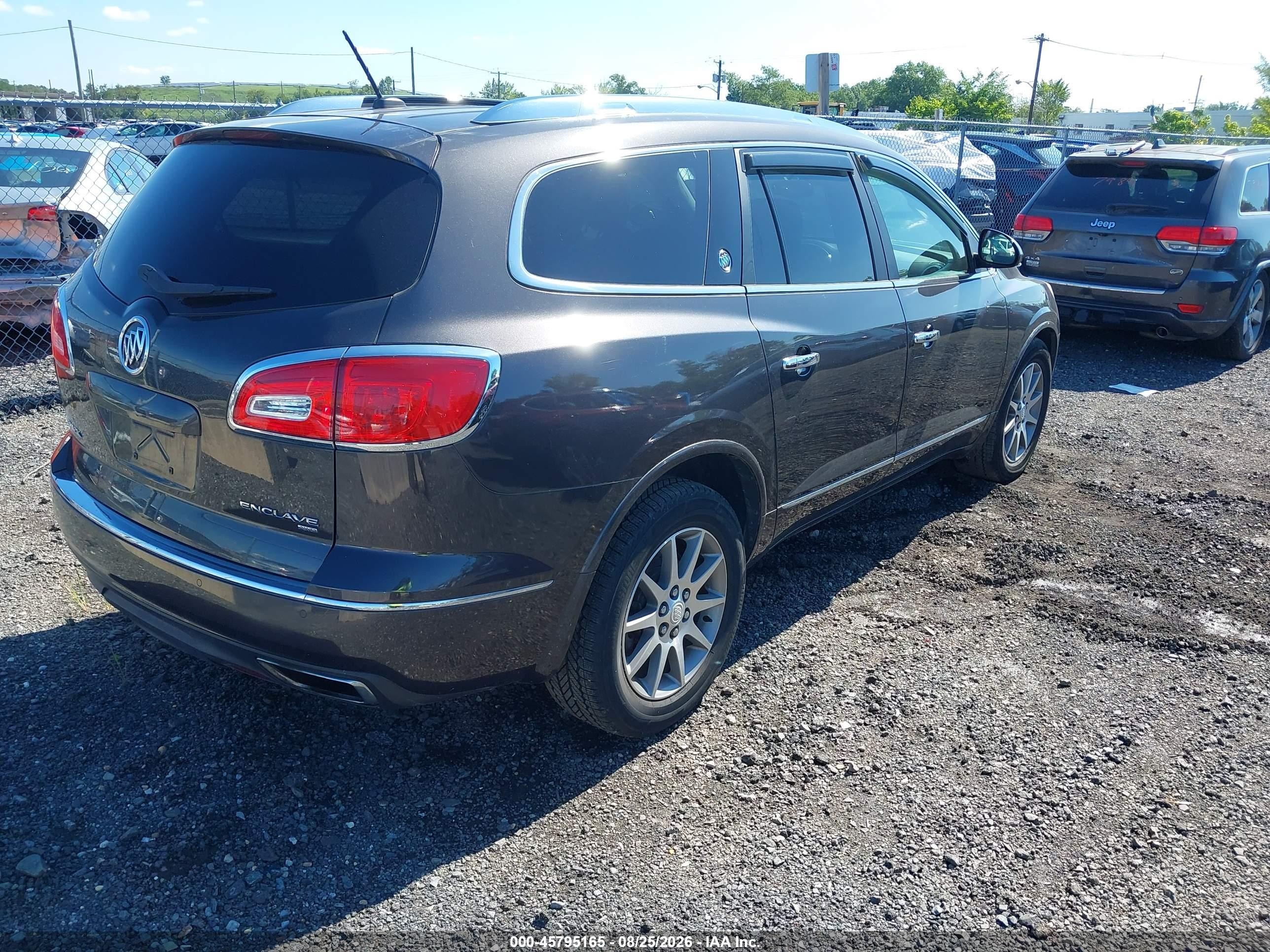 2014 Buick Enclave Leather Серый vin: 5GAKVBKD3EJ187761
