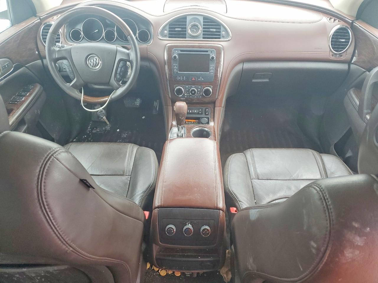 2014 Buick Enclave White vin: 5GAKVBKD3EJ301077