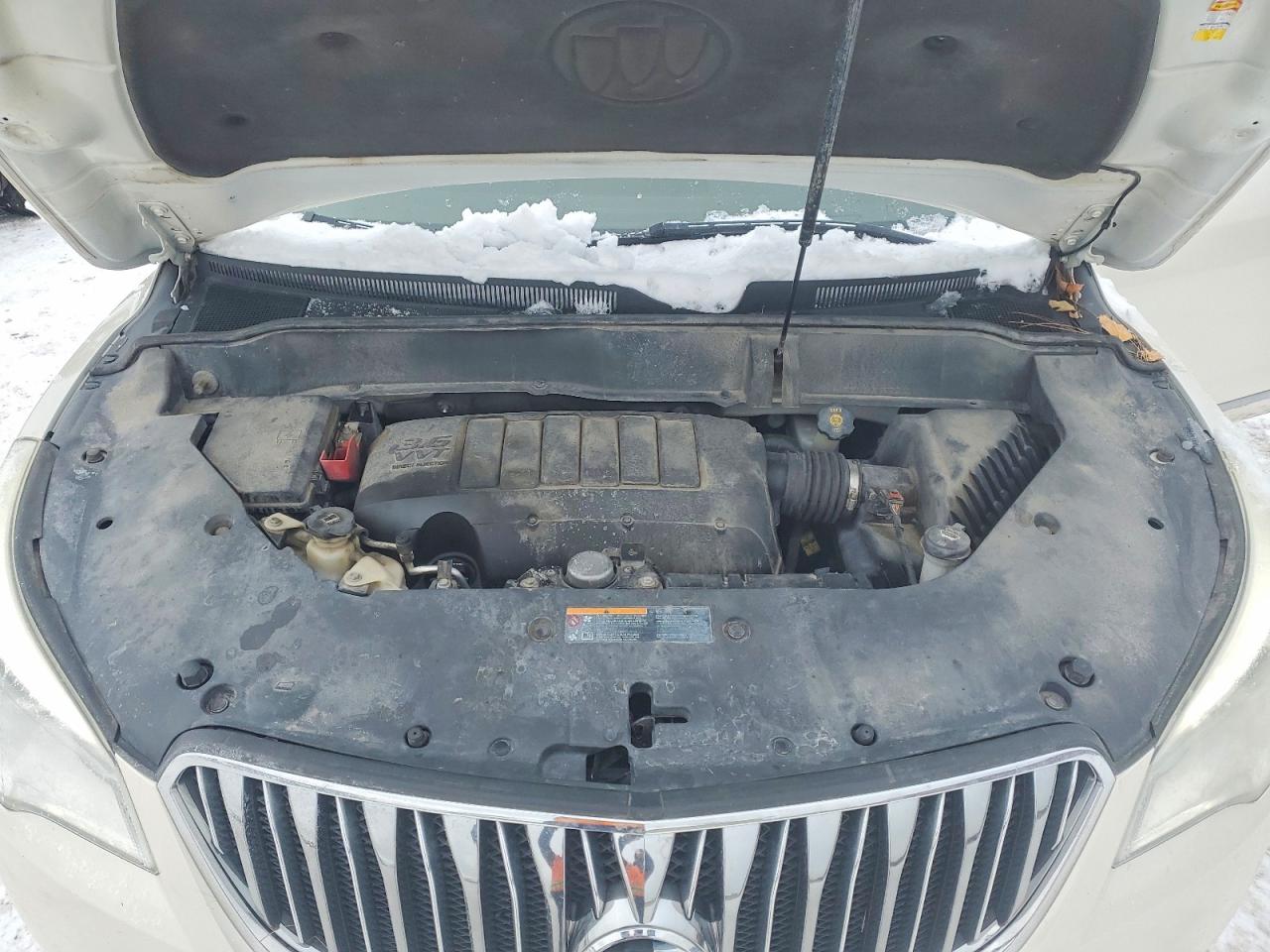 2014 Buick Enclave White vin: 5GAKVBKD3EJ301077