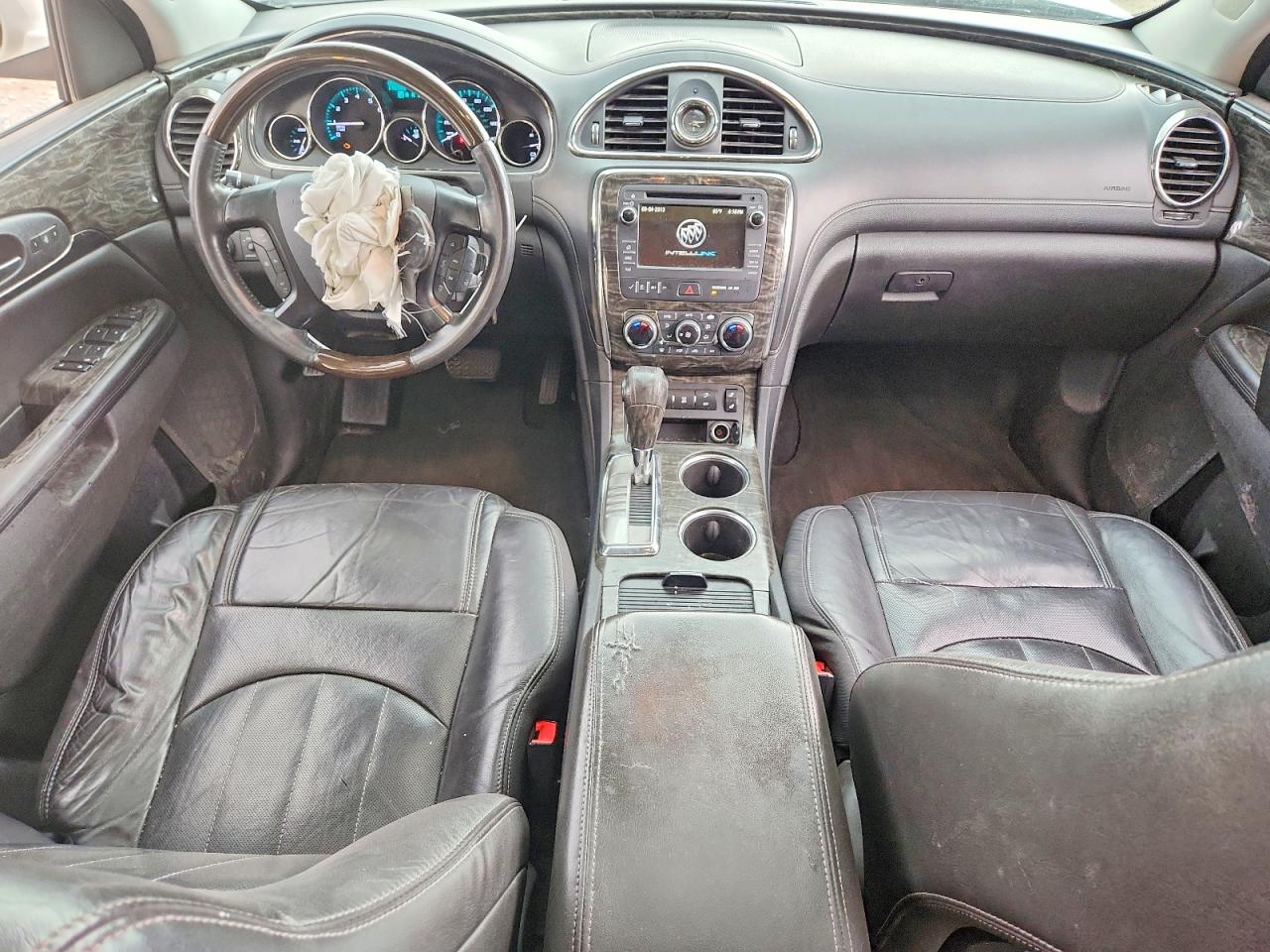 2014 Buick Enclave White vin: 5GAKVBKD3EJ321832
