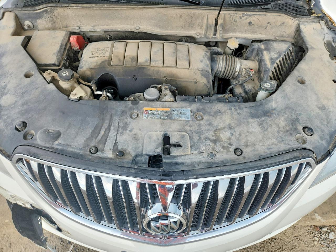 2014 Buick Enclave White vin: 5GAKVBKD3EJ321832