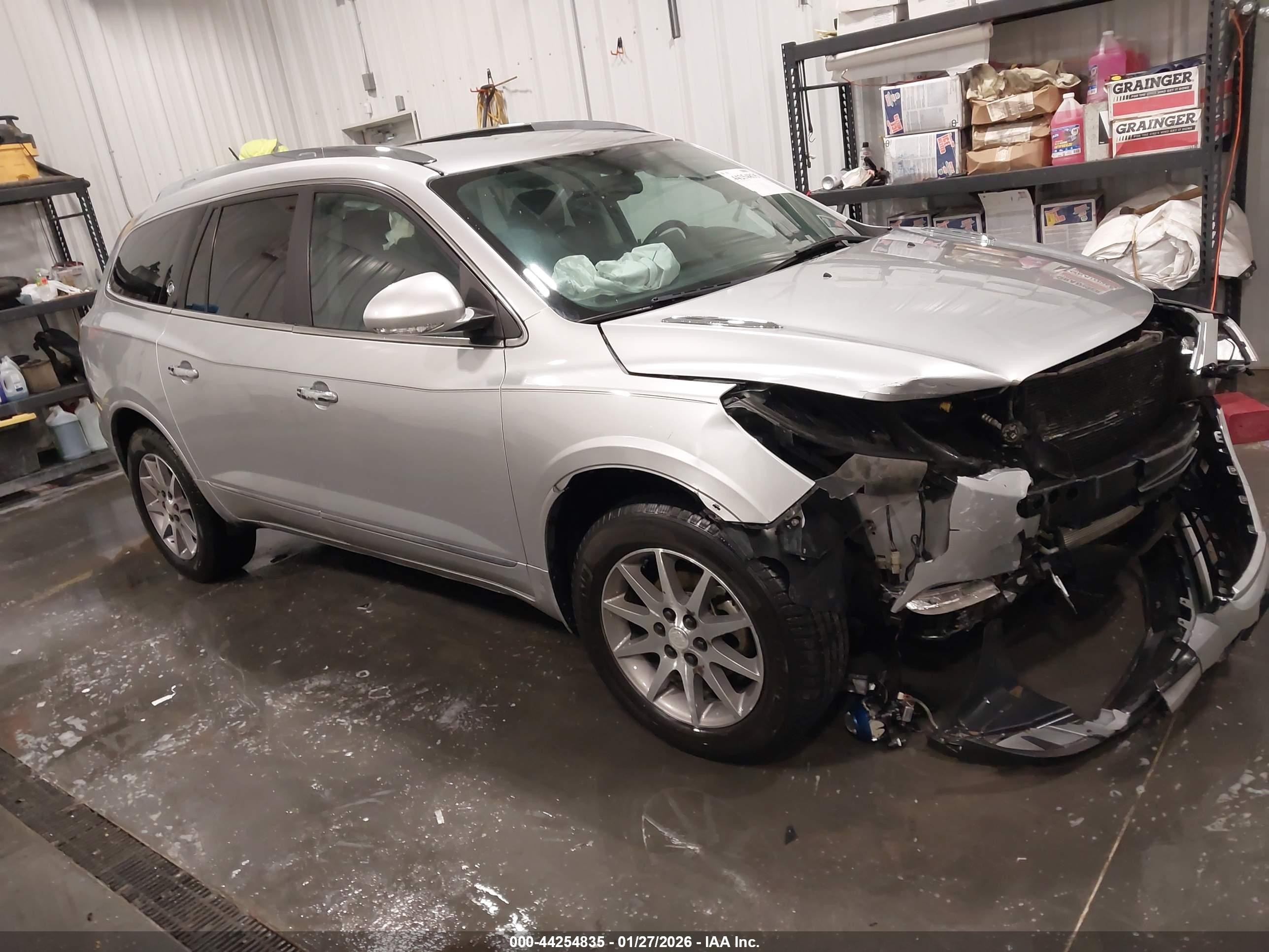 2014 Buick Enclave Leather Silver vin: 5GAKVBKD3EJ323029