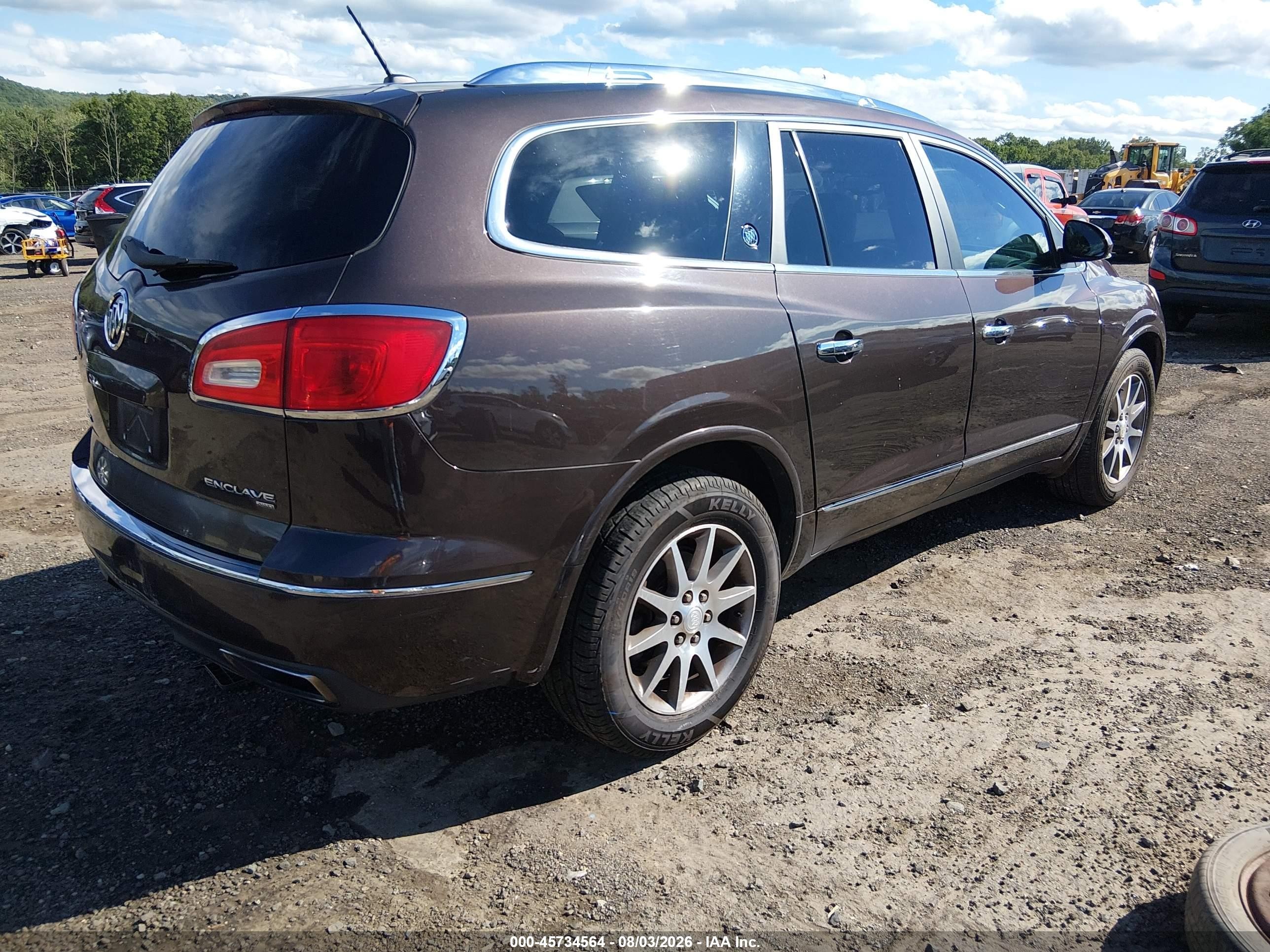 2015 Buick Enclave Leather Brown vin: 5GAKVBKD3FJ126718