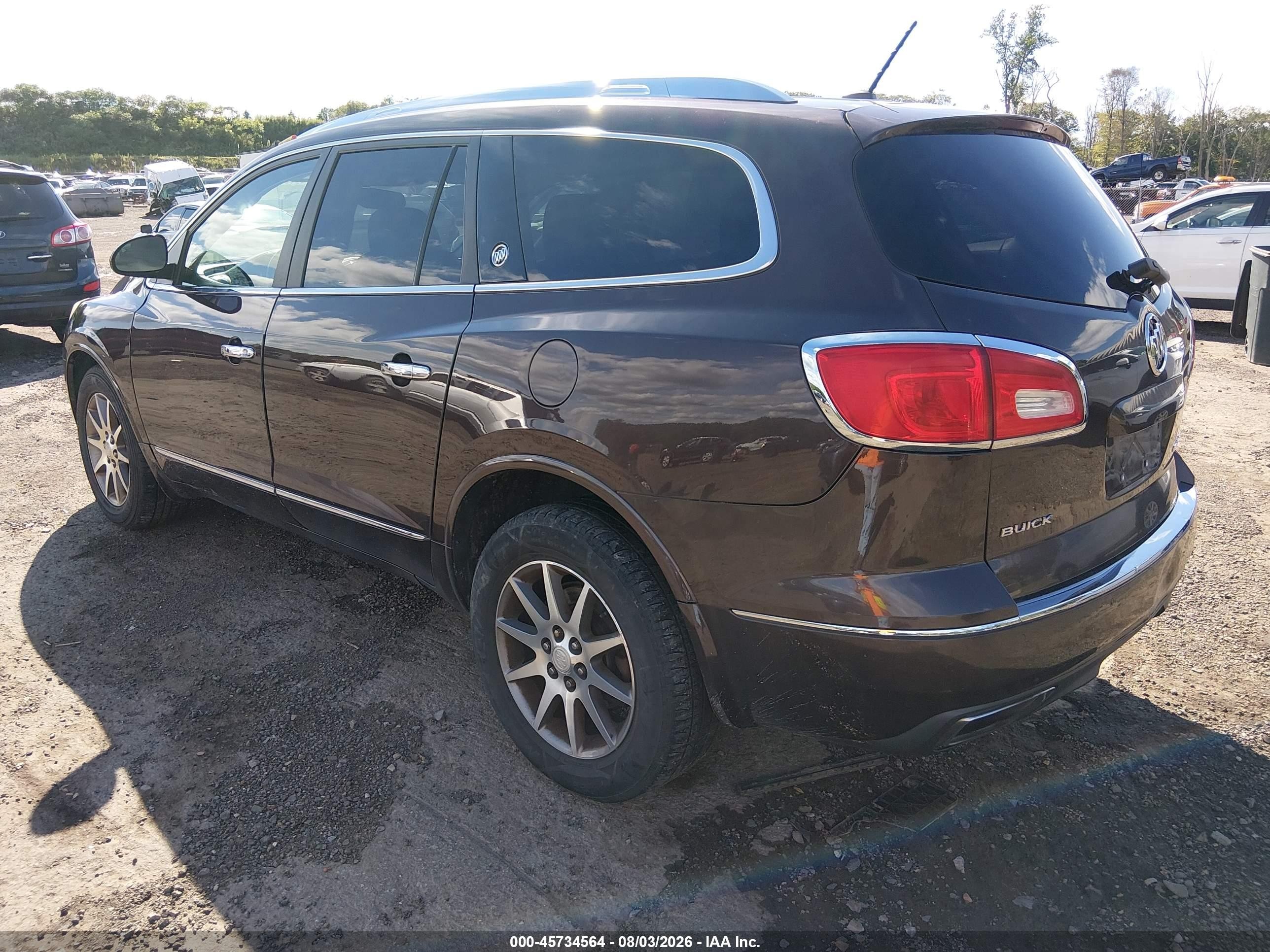 2015 Buick Enclave Leather Brown vin: 5GAKVBKD3FJ126718