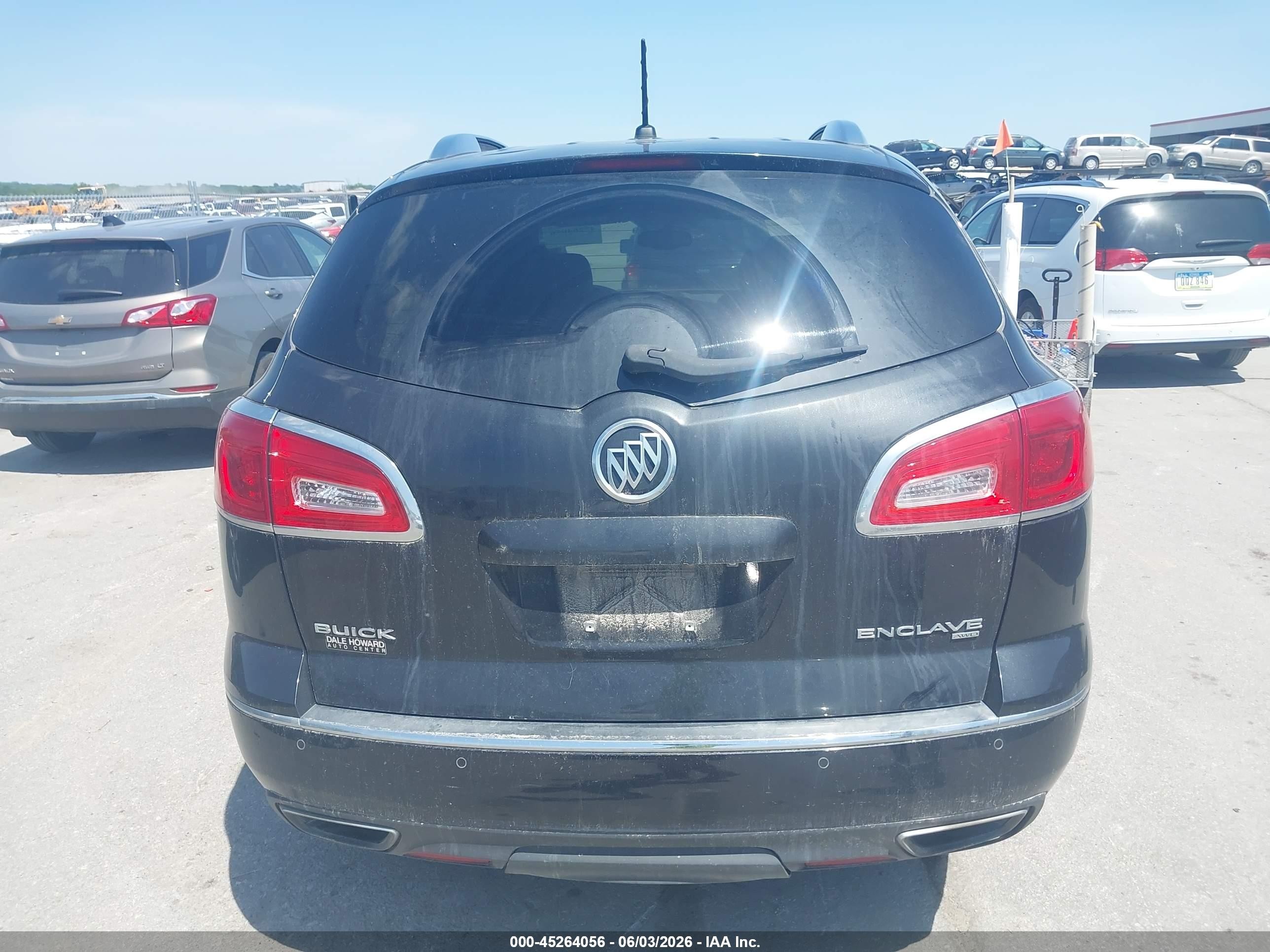 2015 Buick Enclave Leather Черный vin: 5GAKVBKD3FJ166295