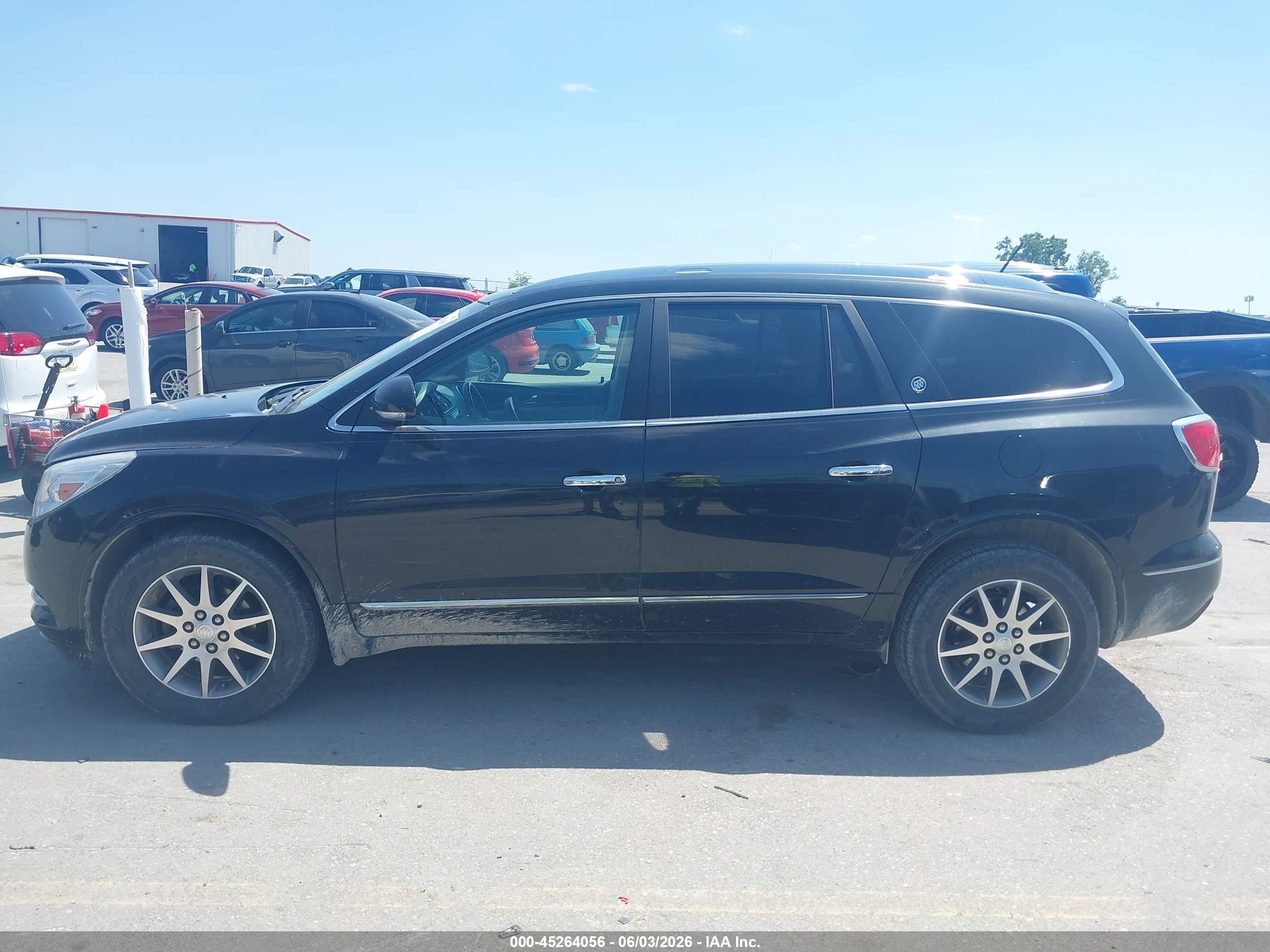 2015 Buick Enclave Leather Черный vin: 5GAKVBKD3FJ166295