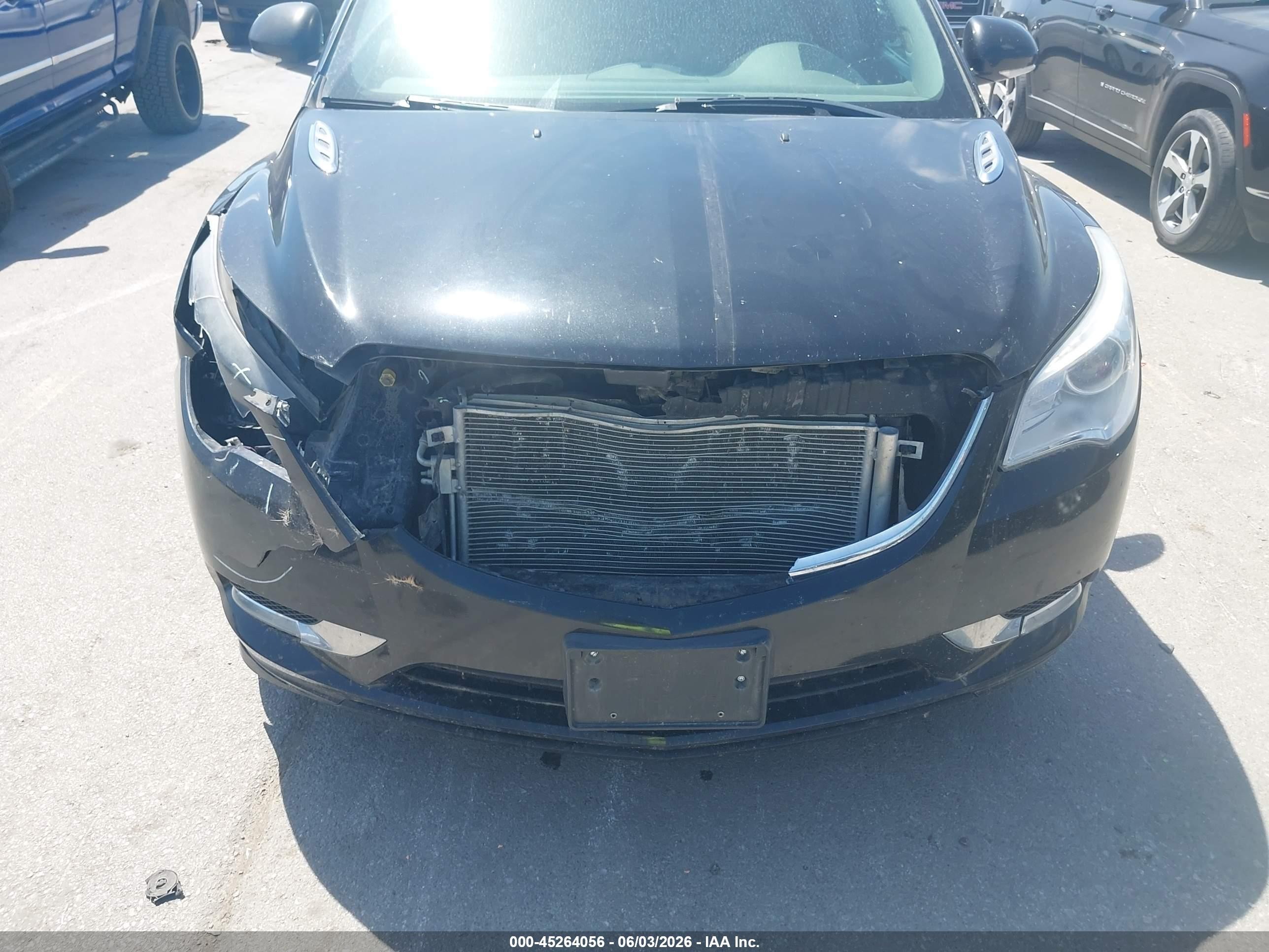 2015 Buick Enclave Leather Черный vin: 5GAKVBKD3FJ166295