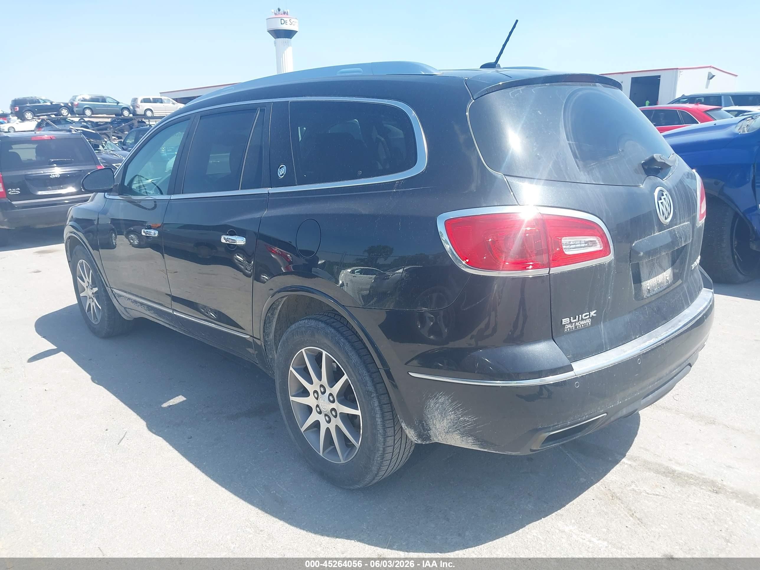 2015 Buick Enclave Leather Черный vin: 5GAKVBKD3FJ166295