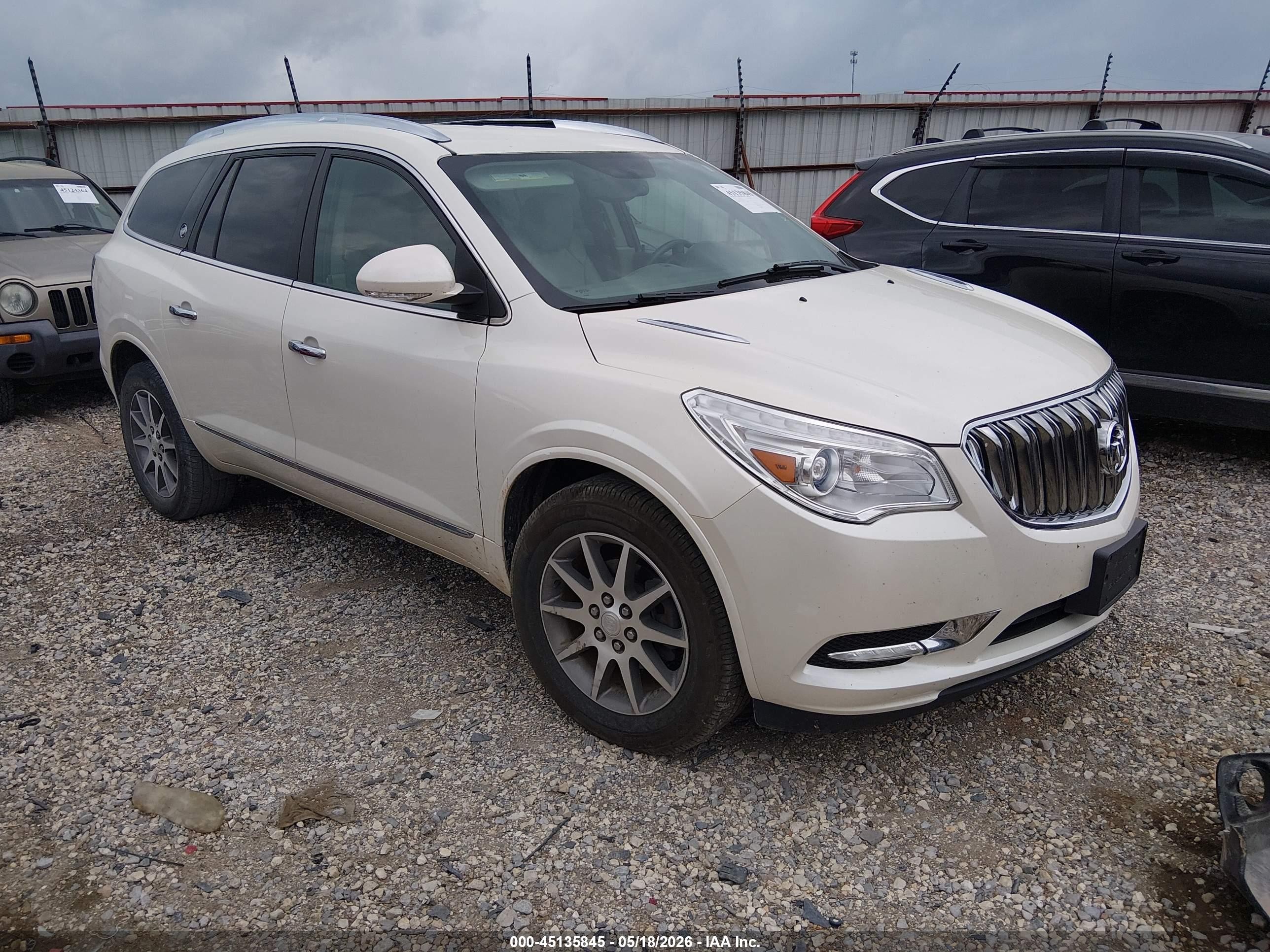 2015 Buick Enclave Leather Beige vin: 5GAKVBKD3FJ187759