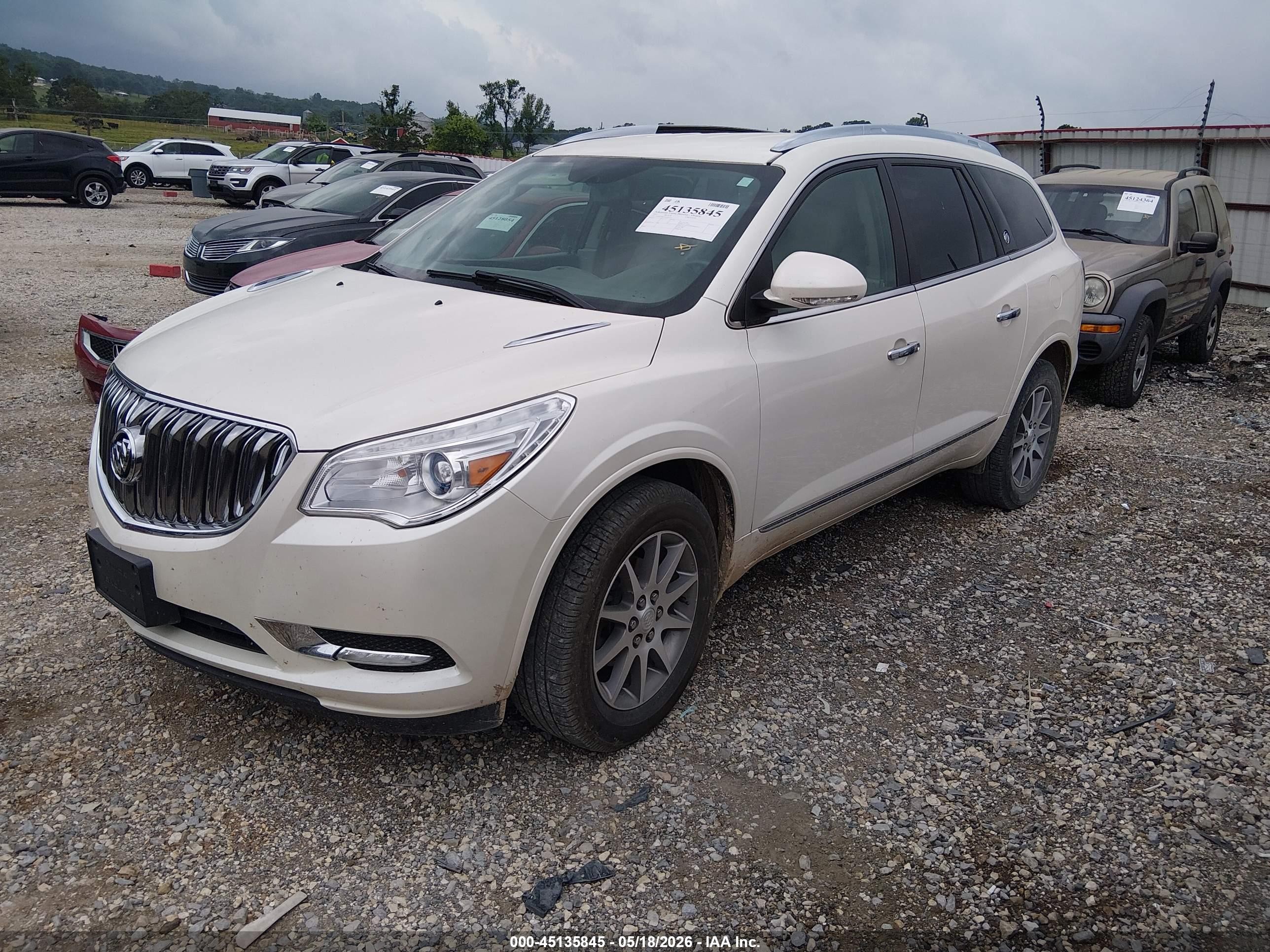 2015 Buick Enclave Leather Beige vin: 5GAKVBKD3FJ187759