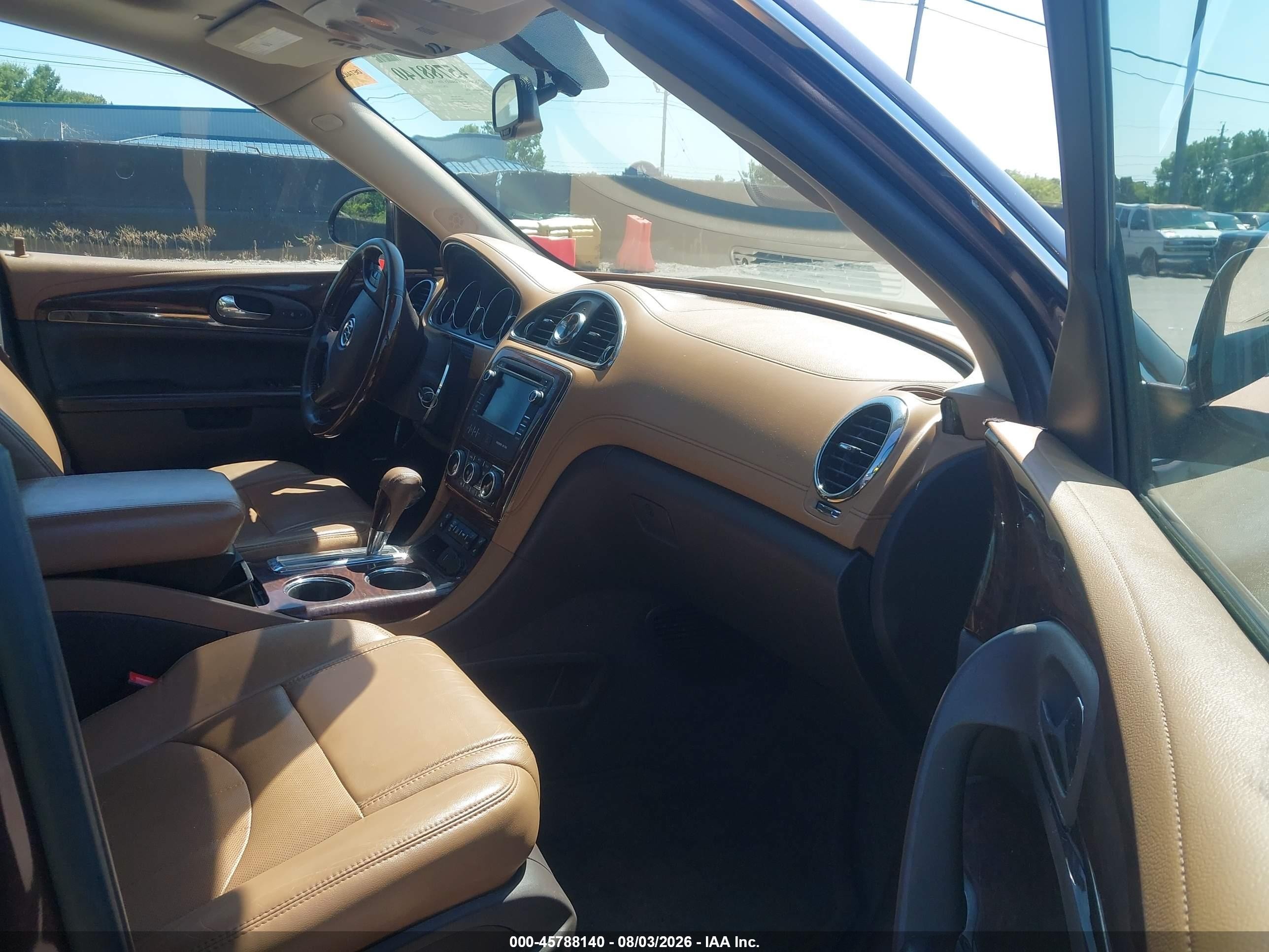 2015 Buick Enclave Leather Brown vin: 5GAKVBKD3FJ255798