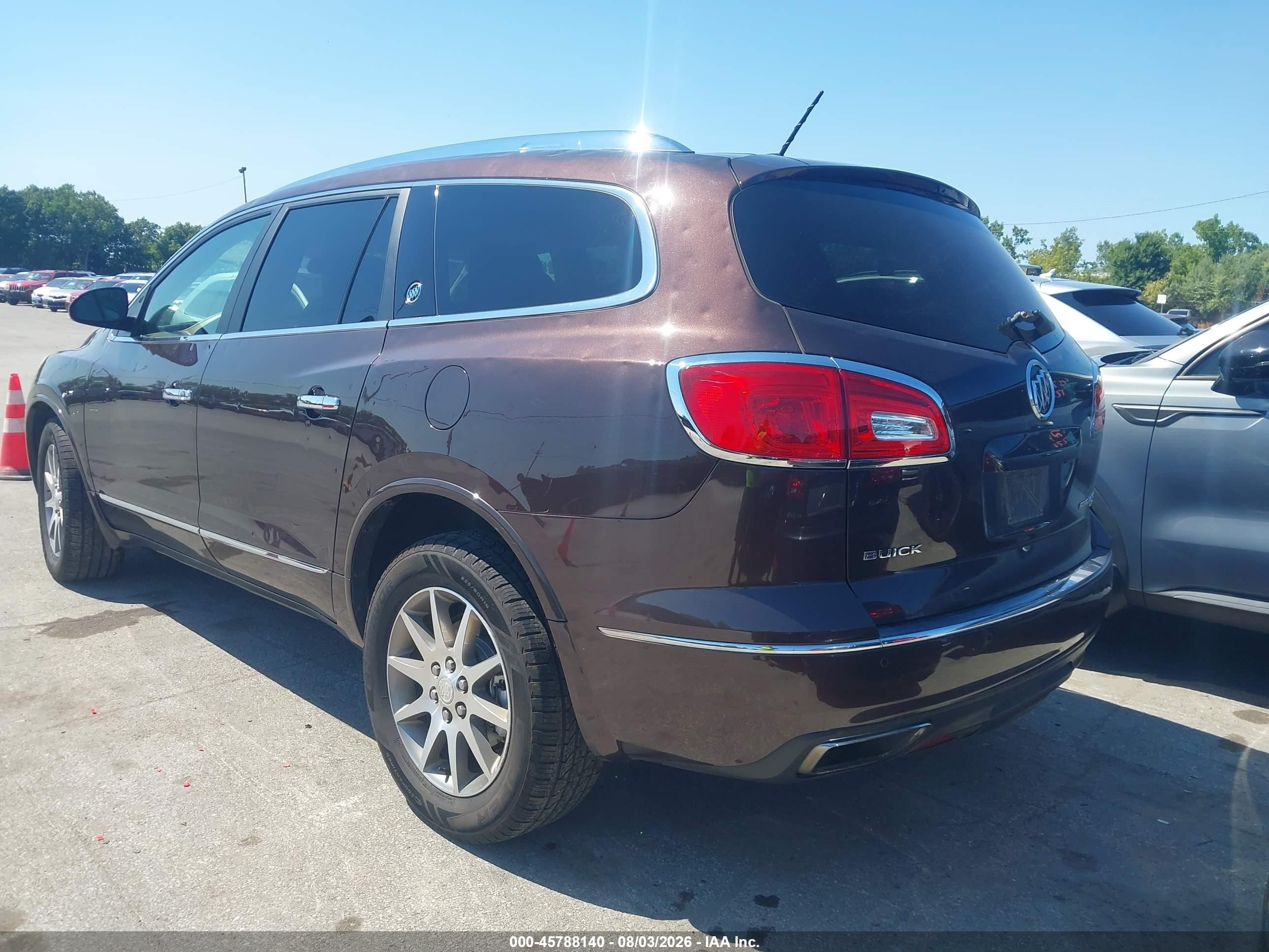 2015 Buick Enclave Leather Brown vin: 5GAKVBKD3FJ255798