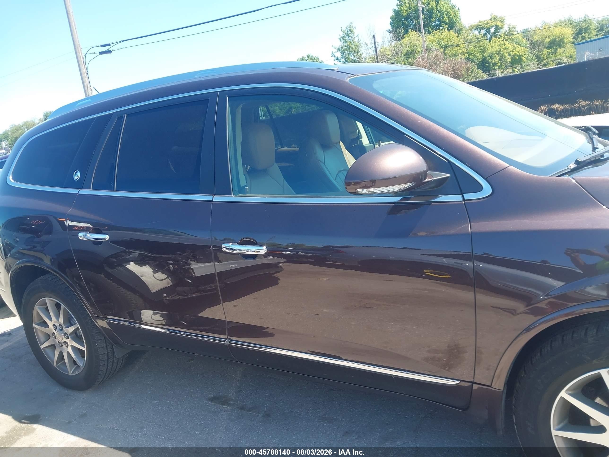 2015 Buick Enclave Leather Brown vin: 5GAKVBKD3FJ255798