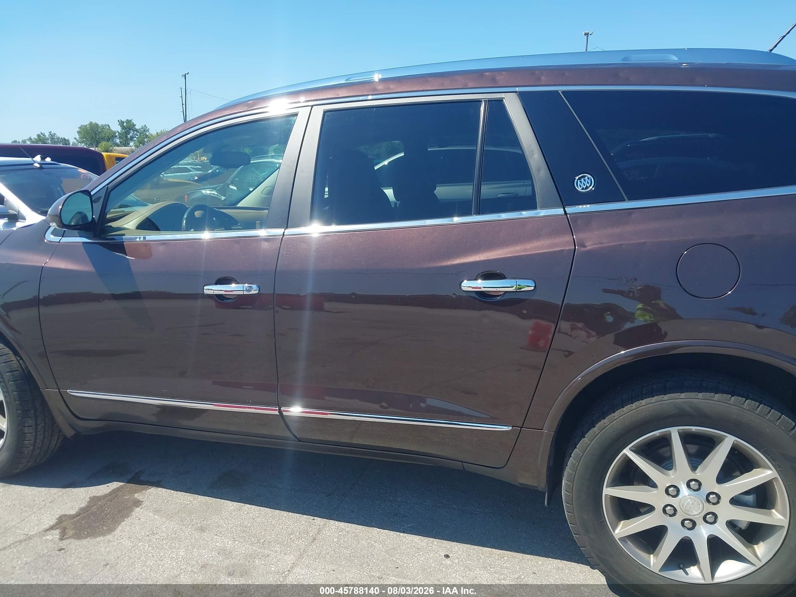2015 Buick Enclave Leather Brown vin: 5GAKVBKD3FJ255798