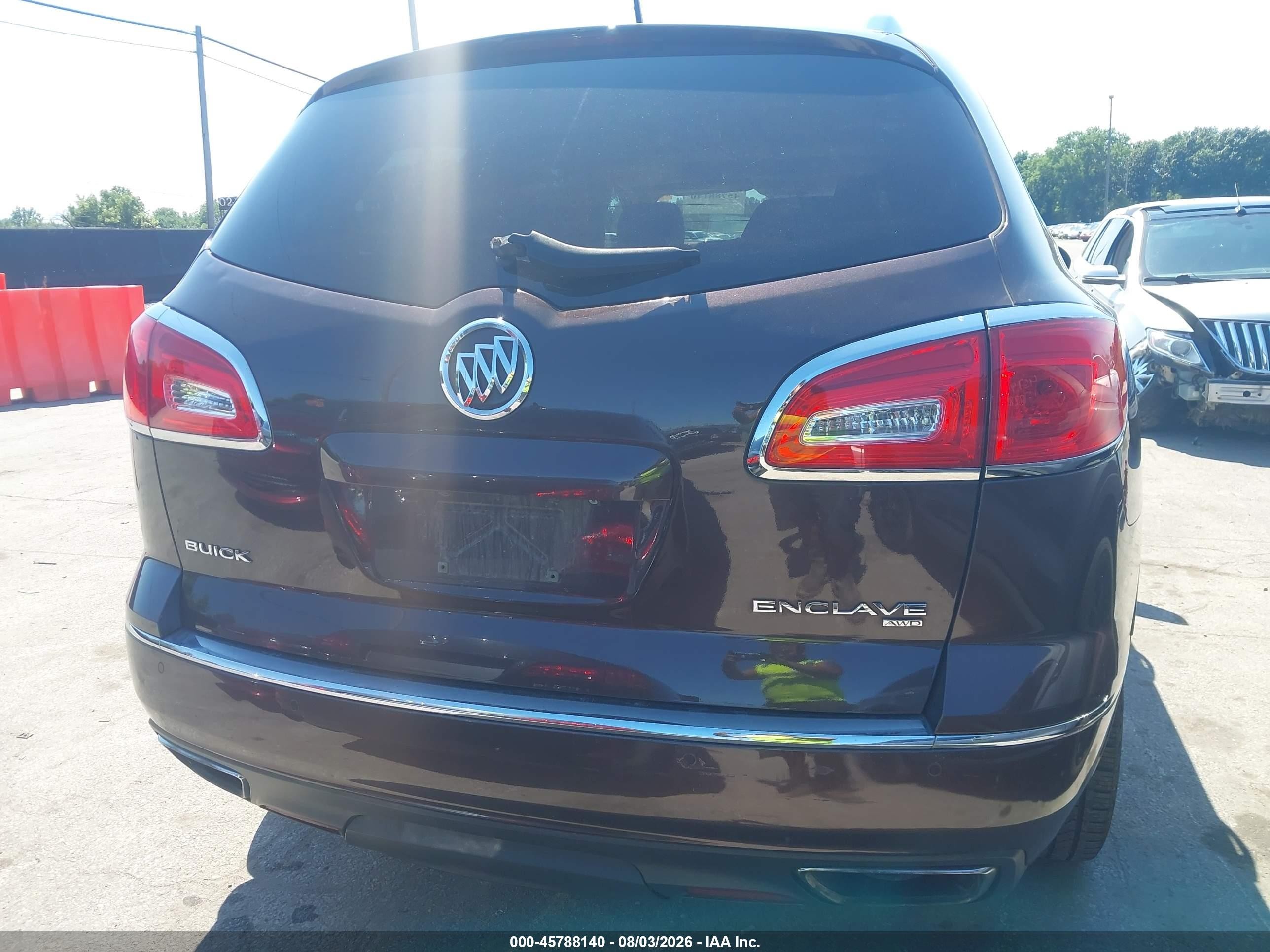 2015 Buick Enclave Leather Brown vin: 5GAKVBKD3FJ255798