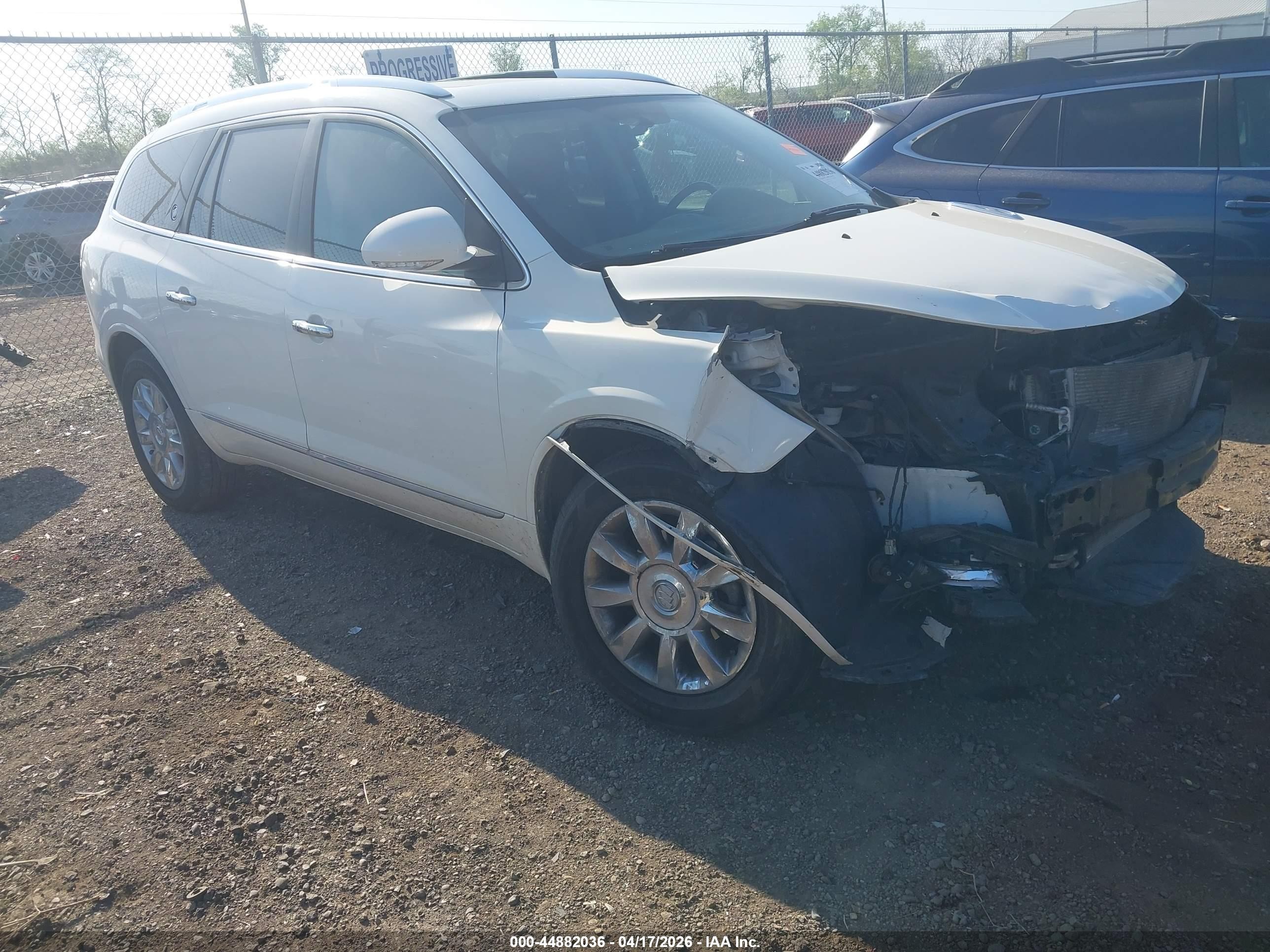 2015 Buick Enclave Leather White vin: 5GAKVBKD3FJ317944