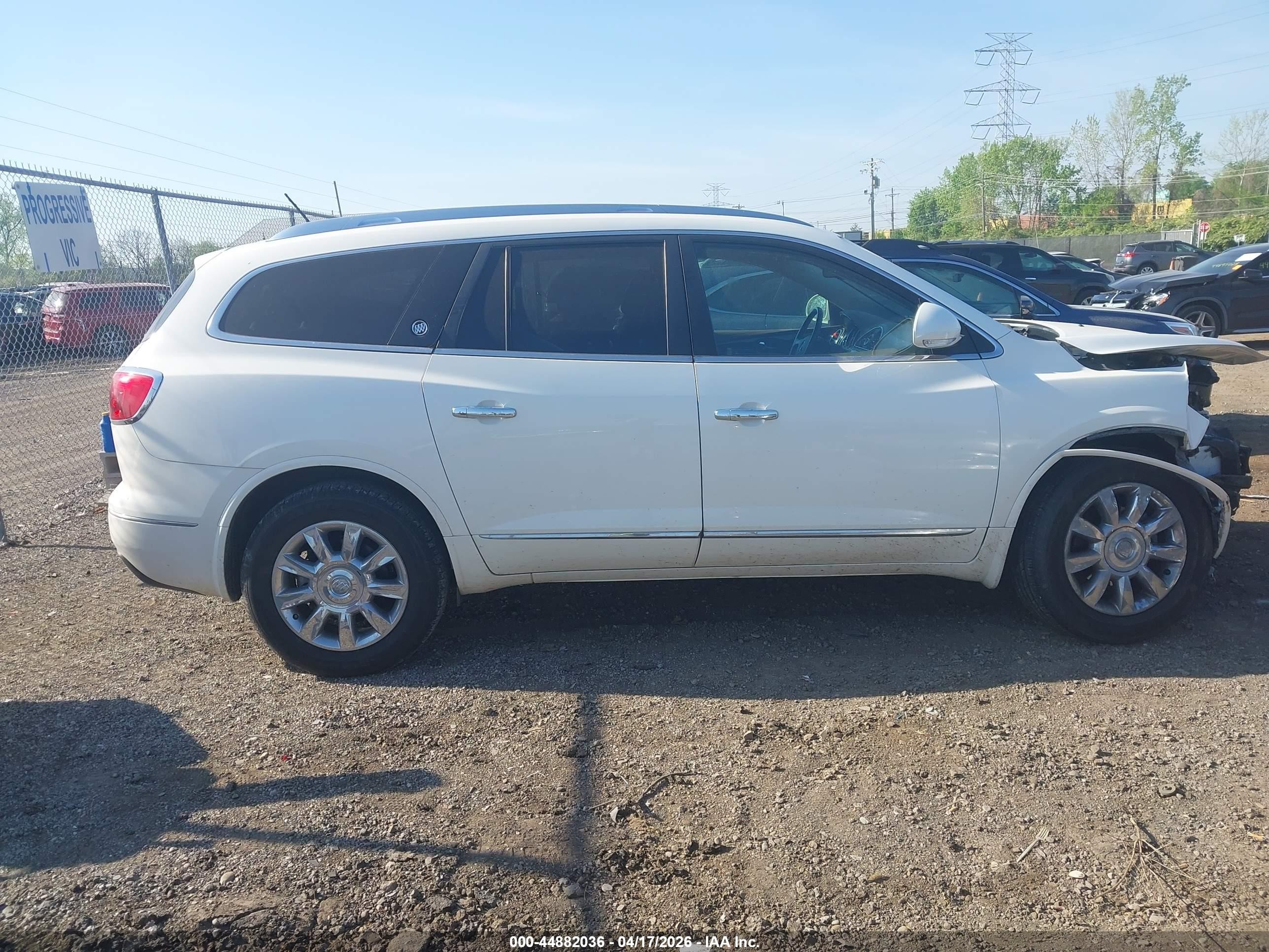 2015 Buick Enclave Leather White vin: 5GAKVBKD3FJ317944