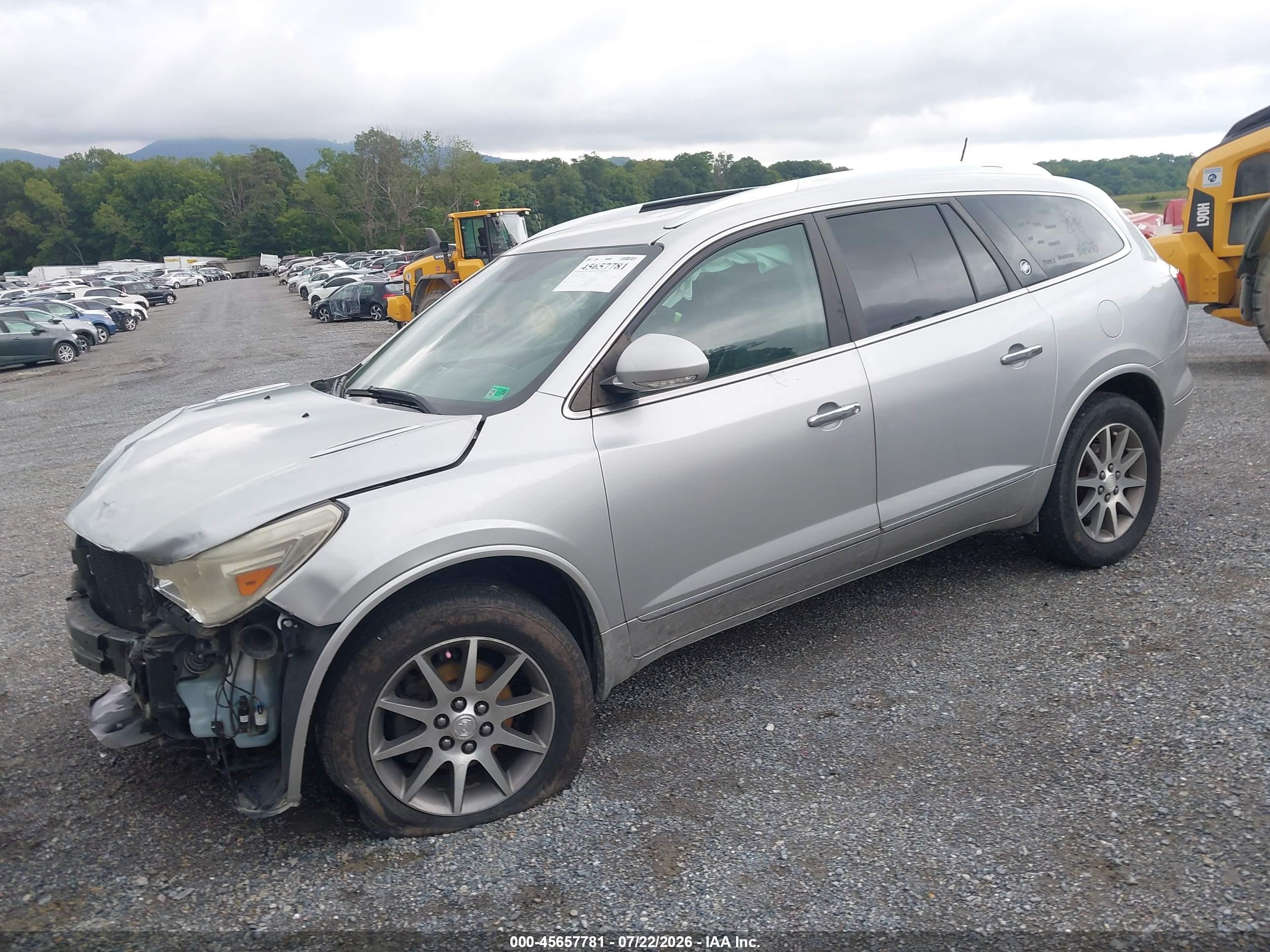2014 Buick Enclave Leather Silver vin: 5GAKVBKD4EJ107805