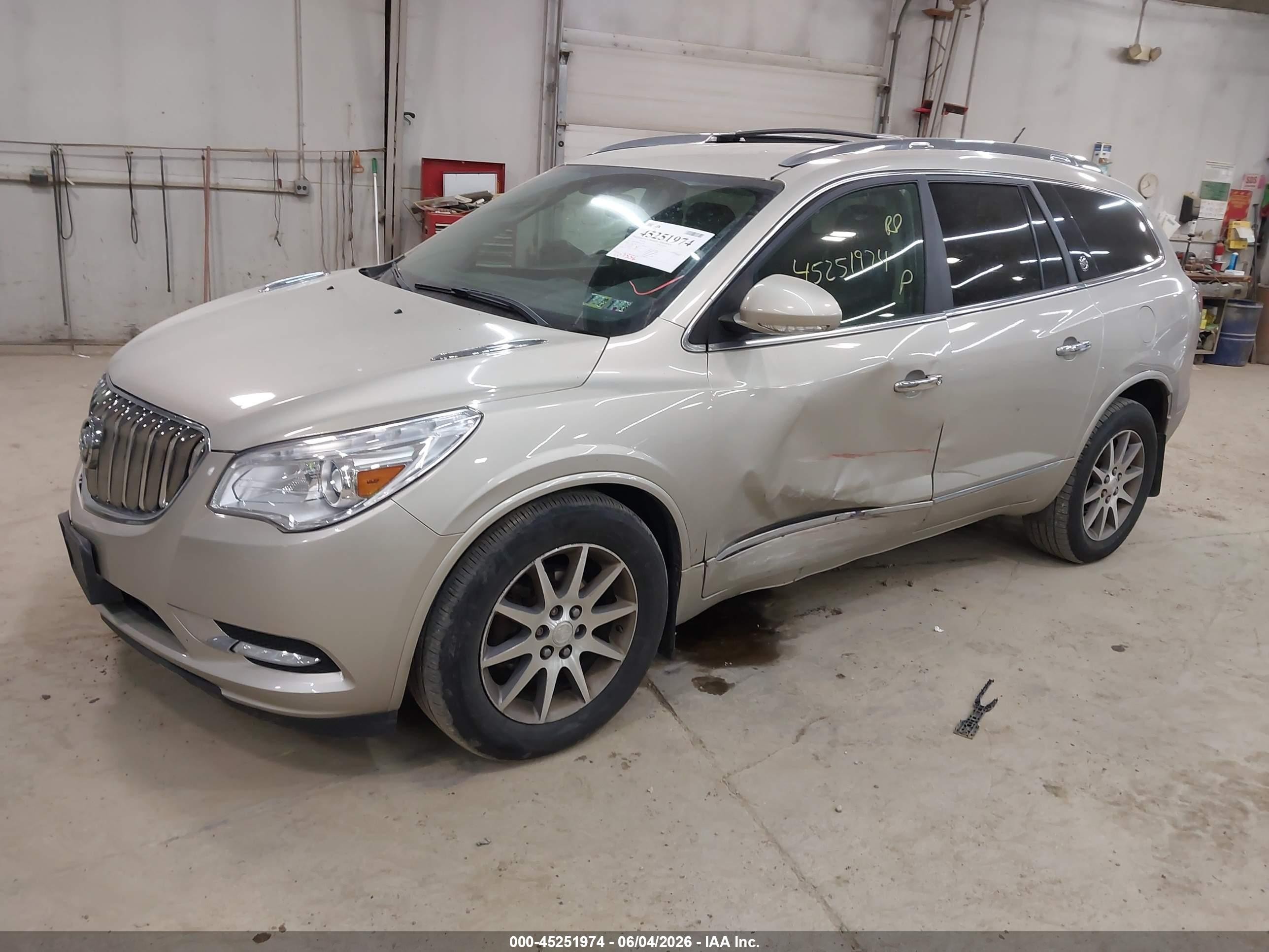 2015 Buick Enclave Leather Tan vin: 5GAKVBKD4FJ139381