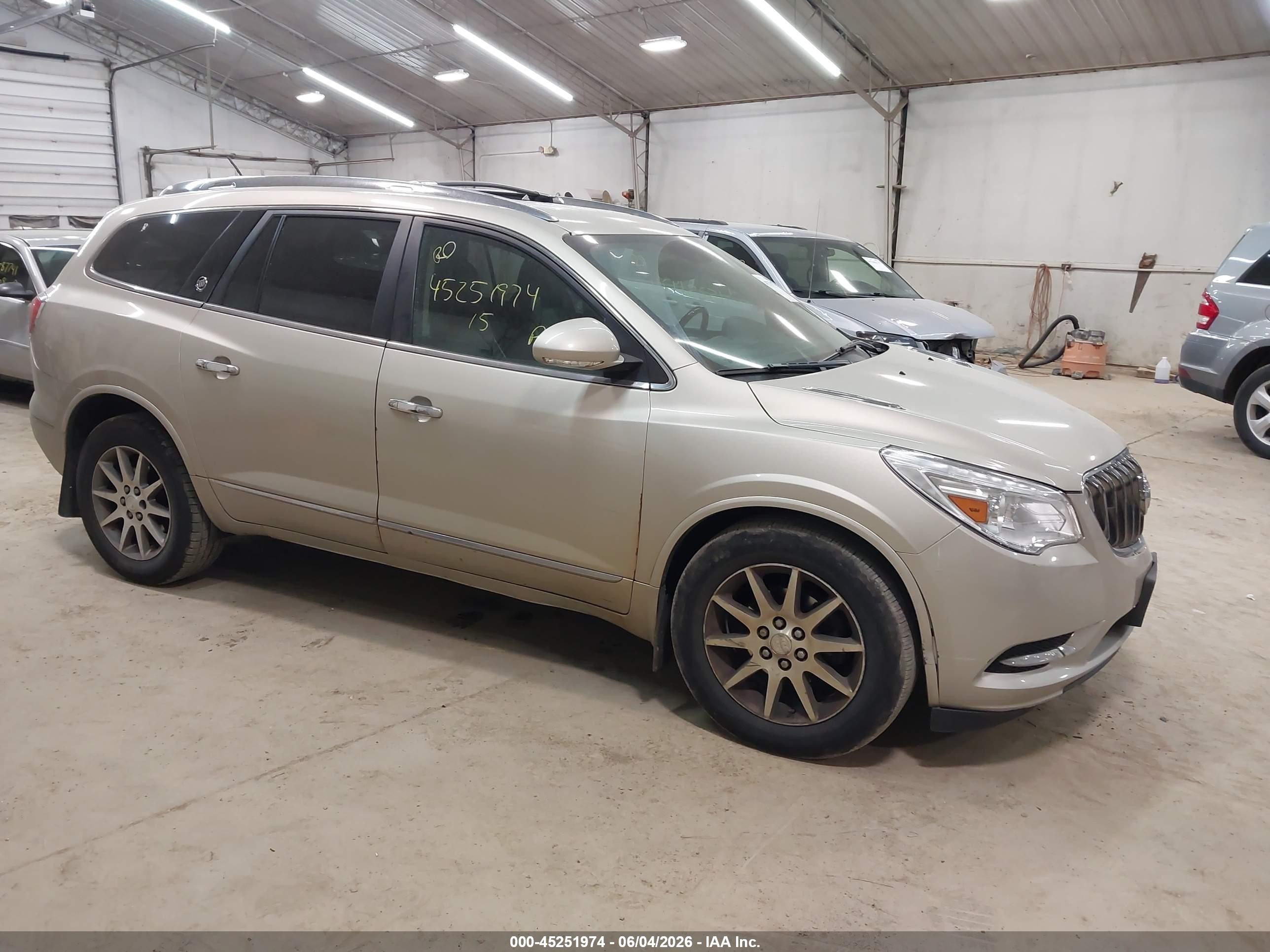 2015 Buick Enclave Leather Tan vin: 5GAKVBKD4FJ139381